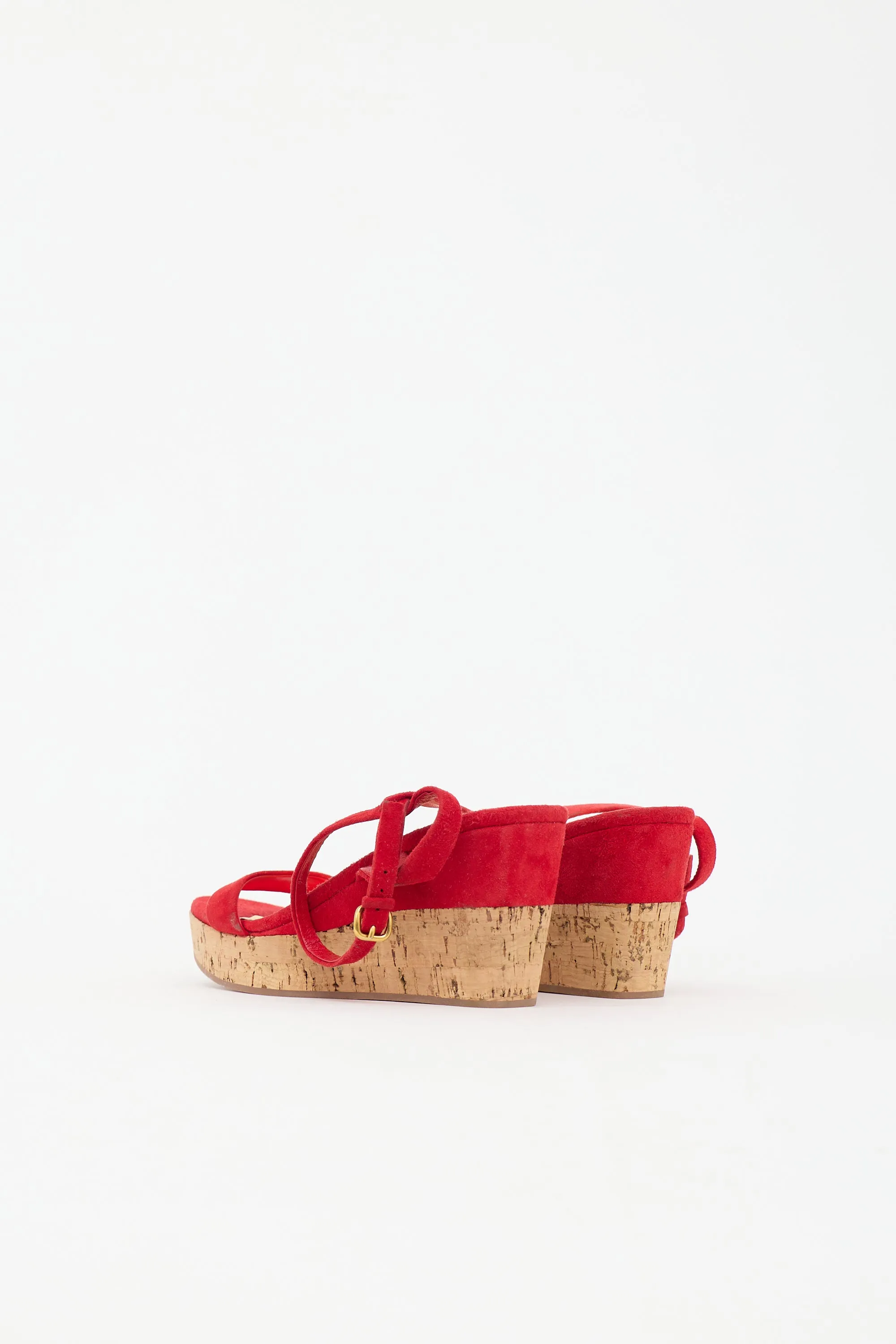 Suede Cork Wedge Sandal sold by VSP Consignment product image thumbnail 4