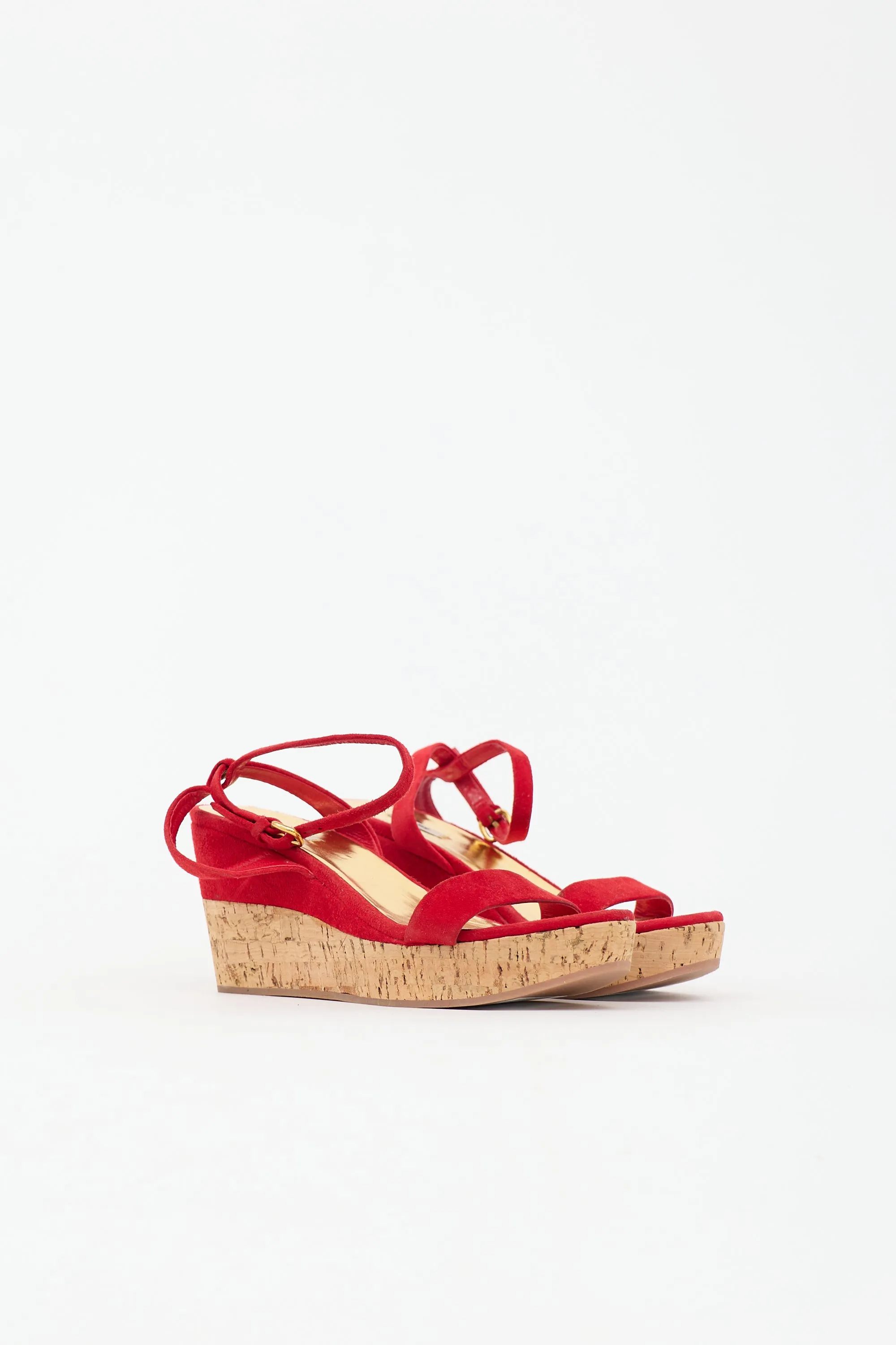 Suede Cork Wedge Sandal sold by VSP Consignment product image thumbnail 2