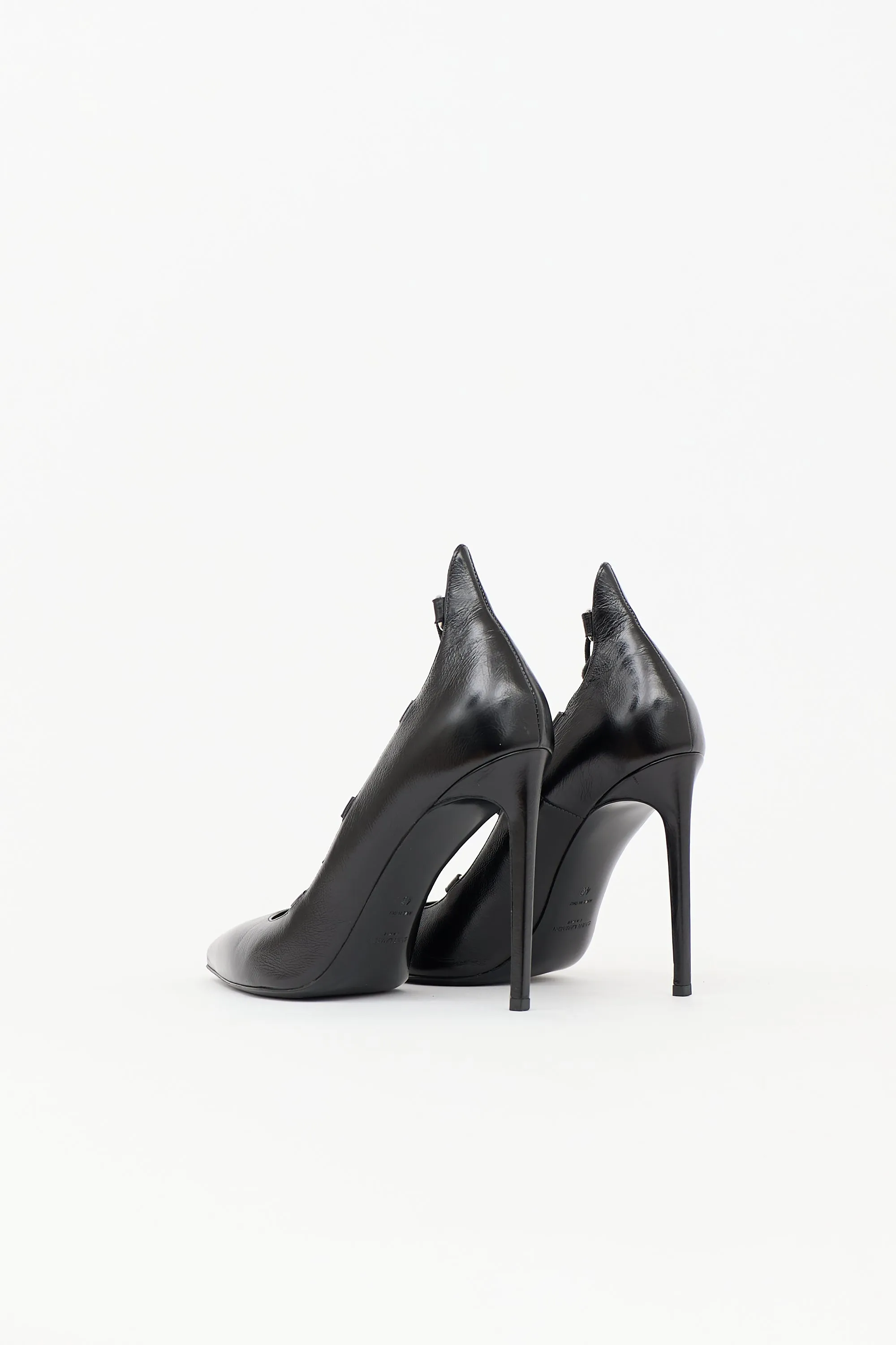 Leather Thorn Lace Up Pump sold by VSP Consignment product image thumbnail 4