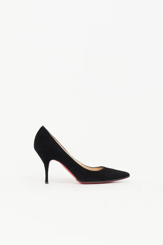 Suede Kate 70 Pump made by Christian Louboutin