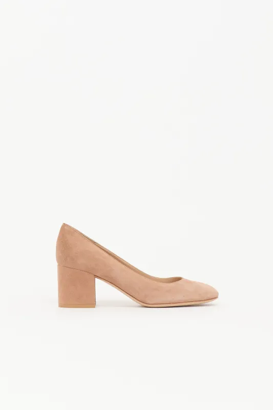 Suede Piper Pump made by Gianvito Rossi
