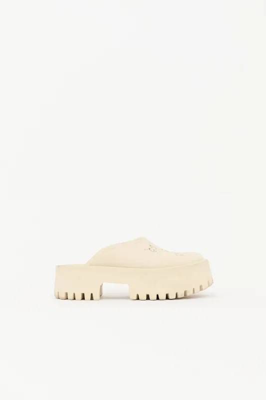 Rubber GG Elea Mule made by Gucci