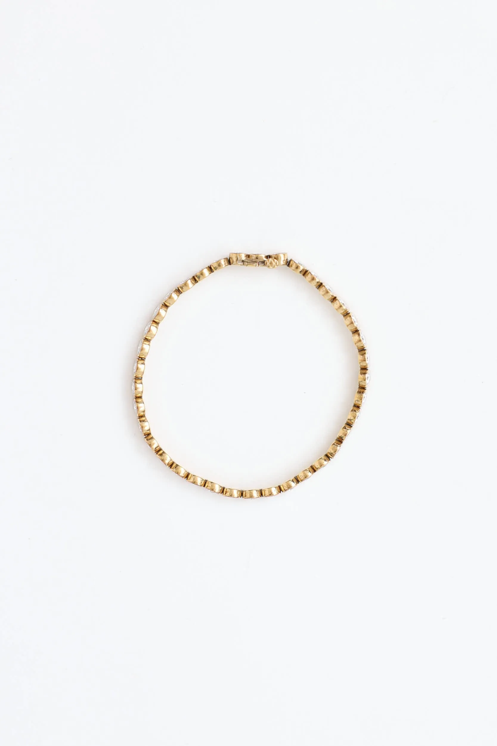 24K Yellow Gold Plated Tennis Bracelet sold by VSP Consignment product image thumbnail 2