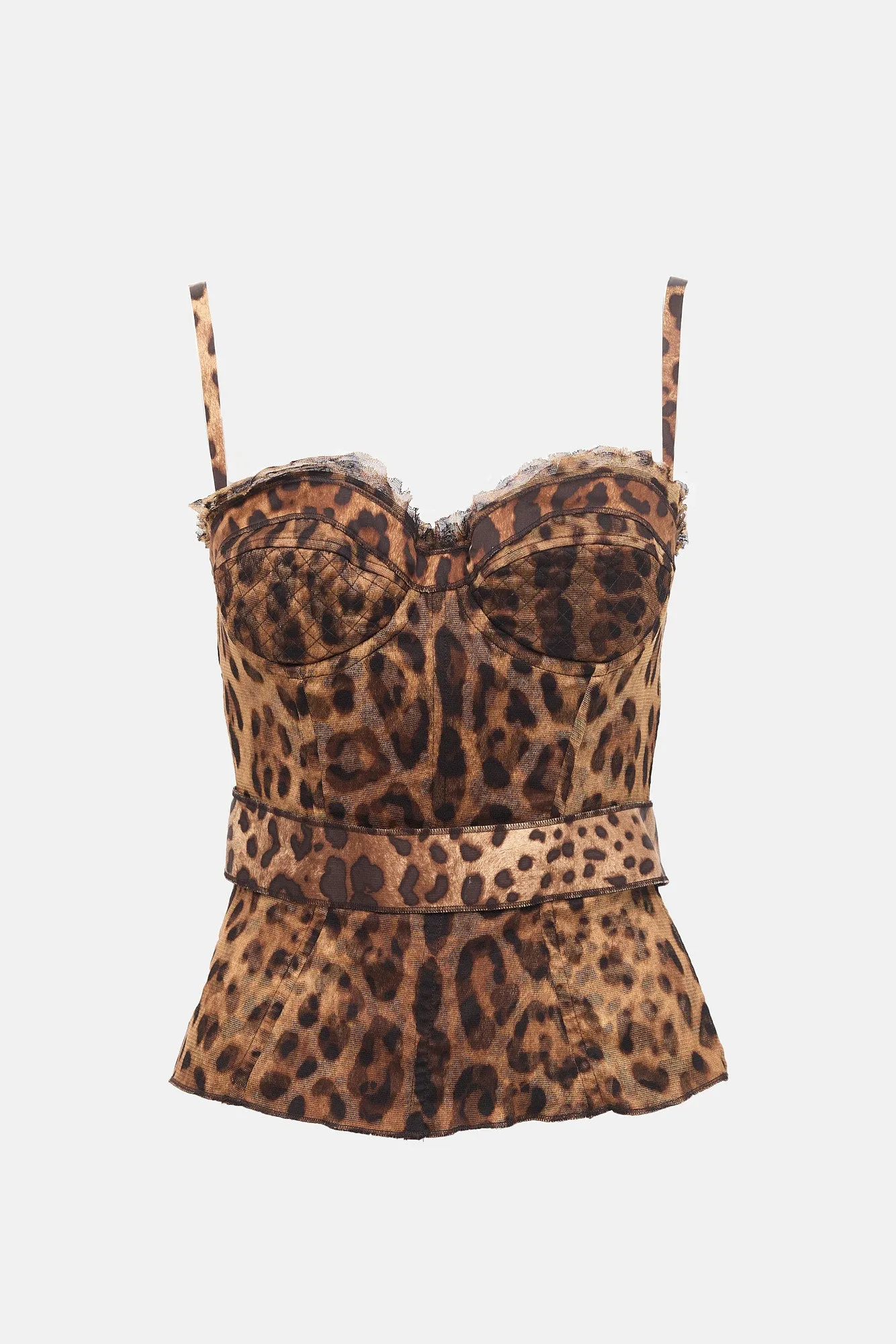 Mesh Printed Bustier Top sold by VSP Consignment