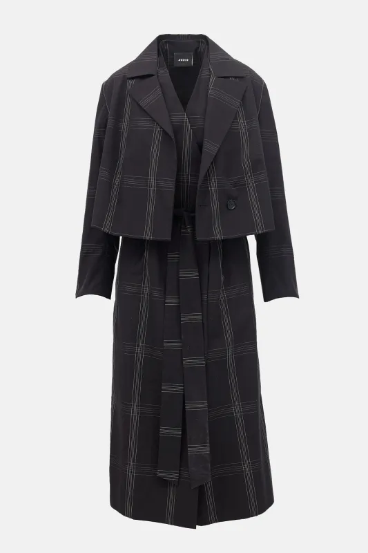Check Trench Set made by Akris