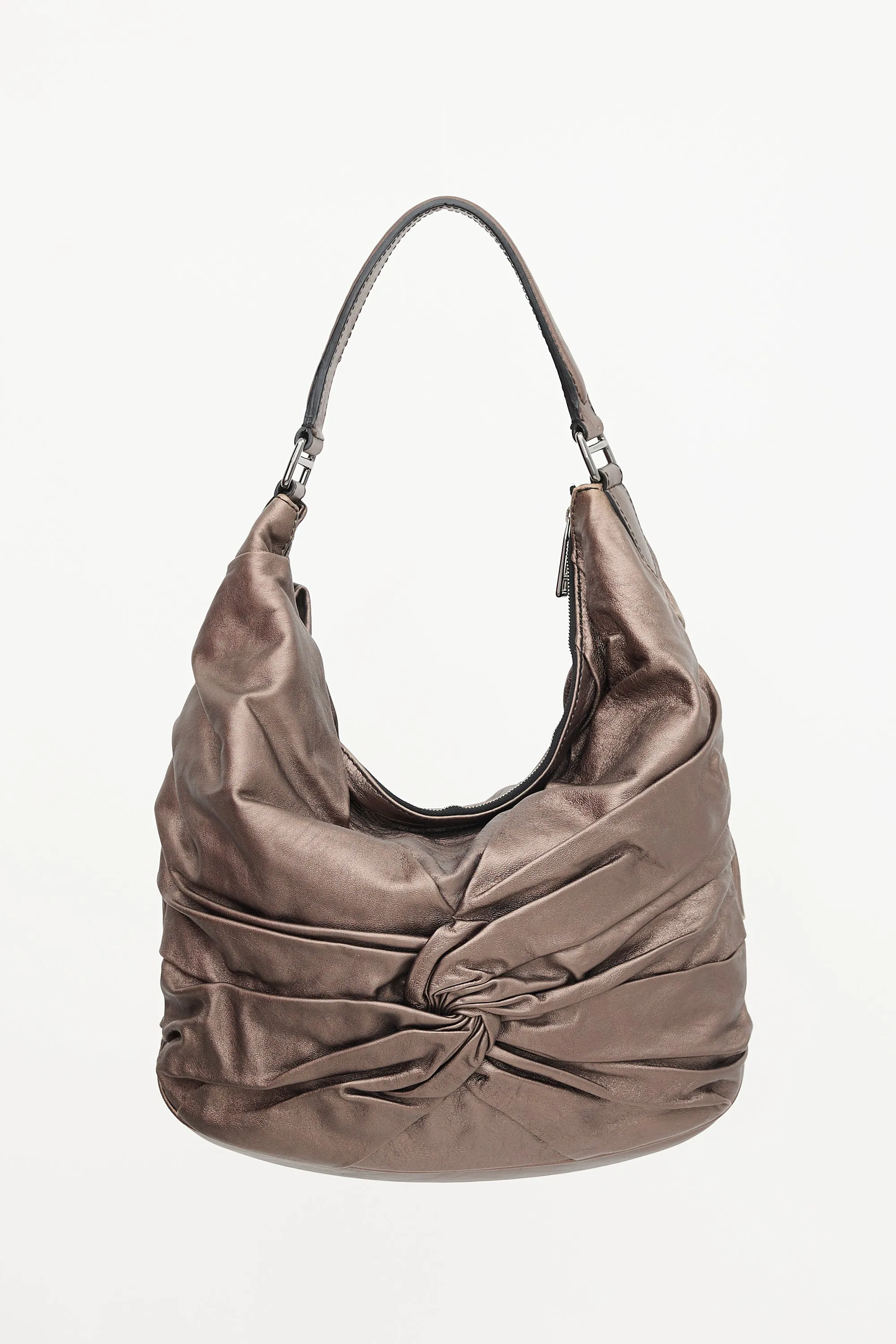 Metallic Leather Maggie Knot Bag sold by VSP Consignment product image thumbnail 2