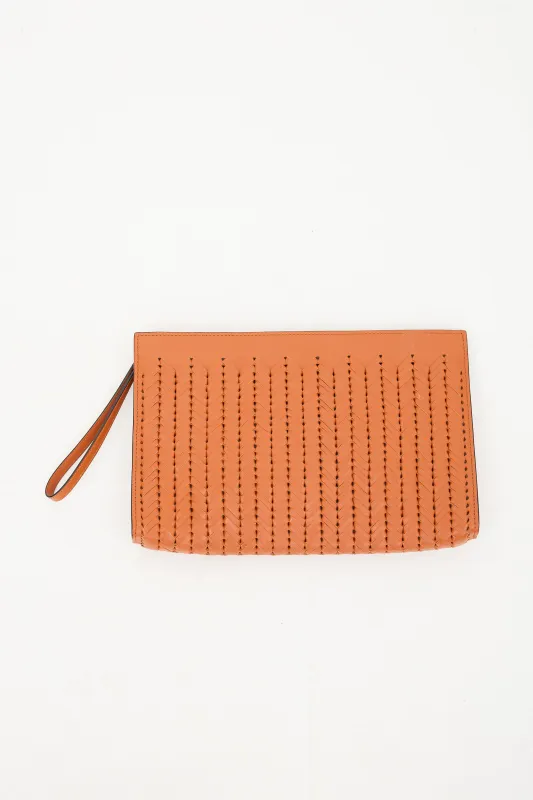 Woven Leather Clutch made by Missoni