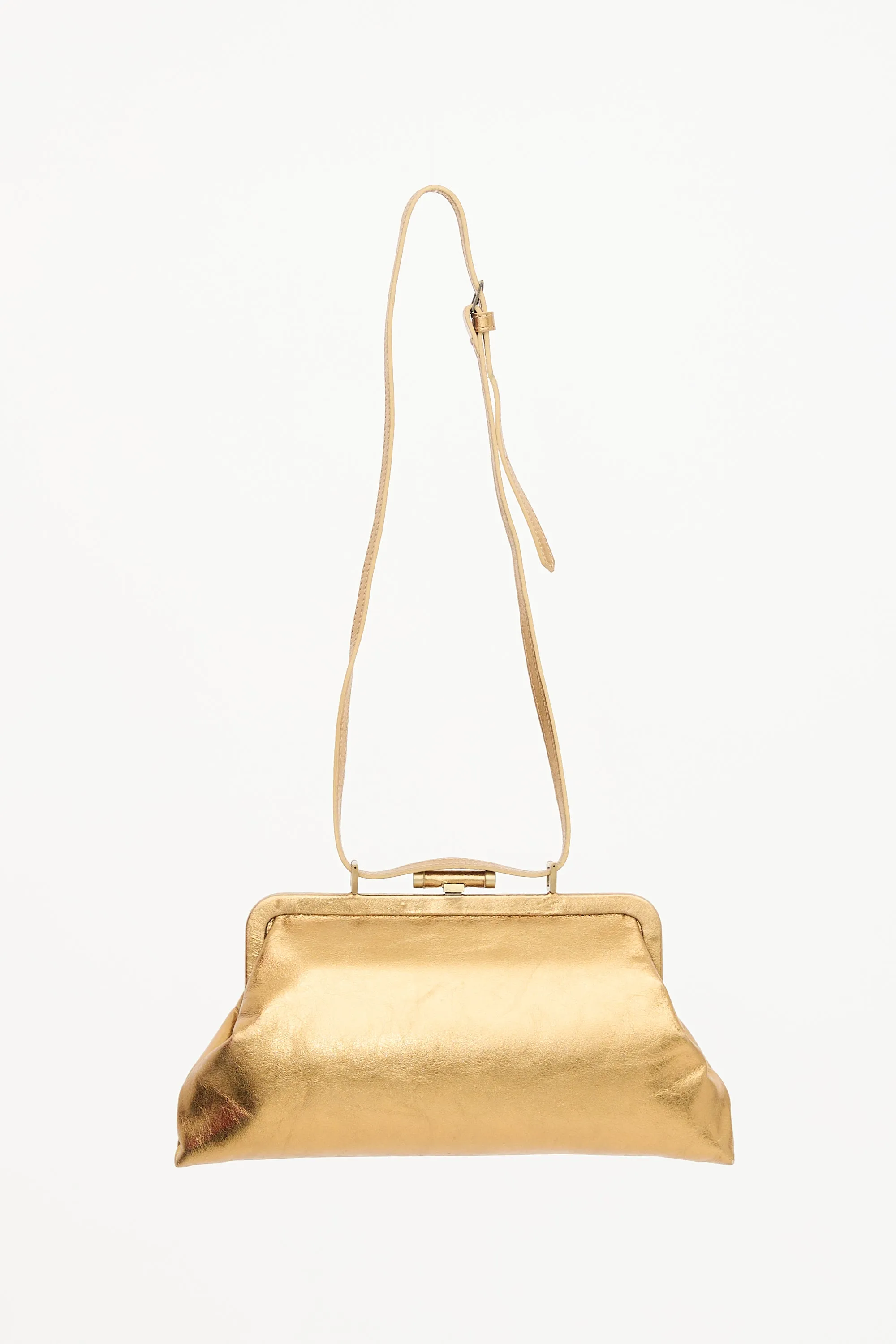 Metallic Leather Clutch Bag sold by VSP Consignment product image thumbnail 2