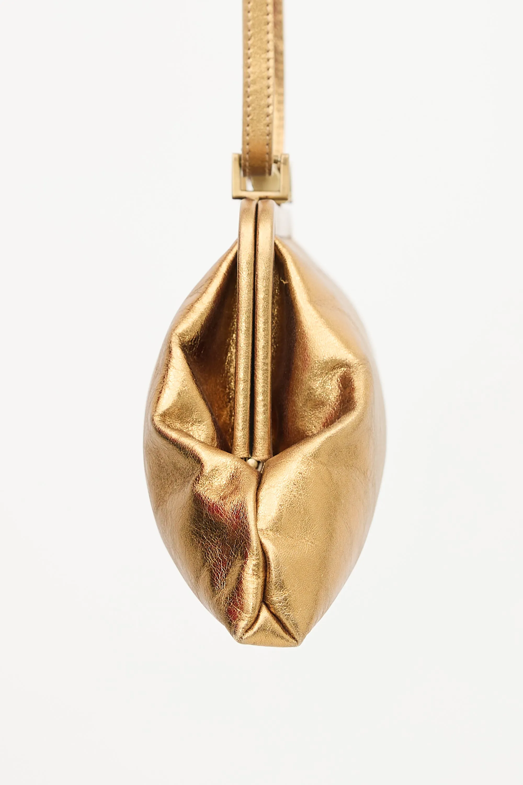 Metallic Leather Clutch Bag sold by VSP Consignment product image thumbnail 3