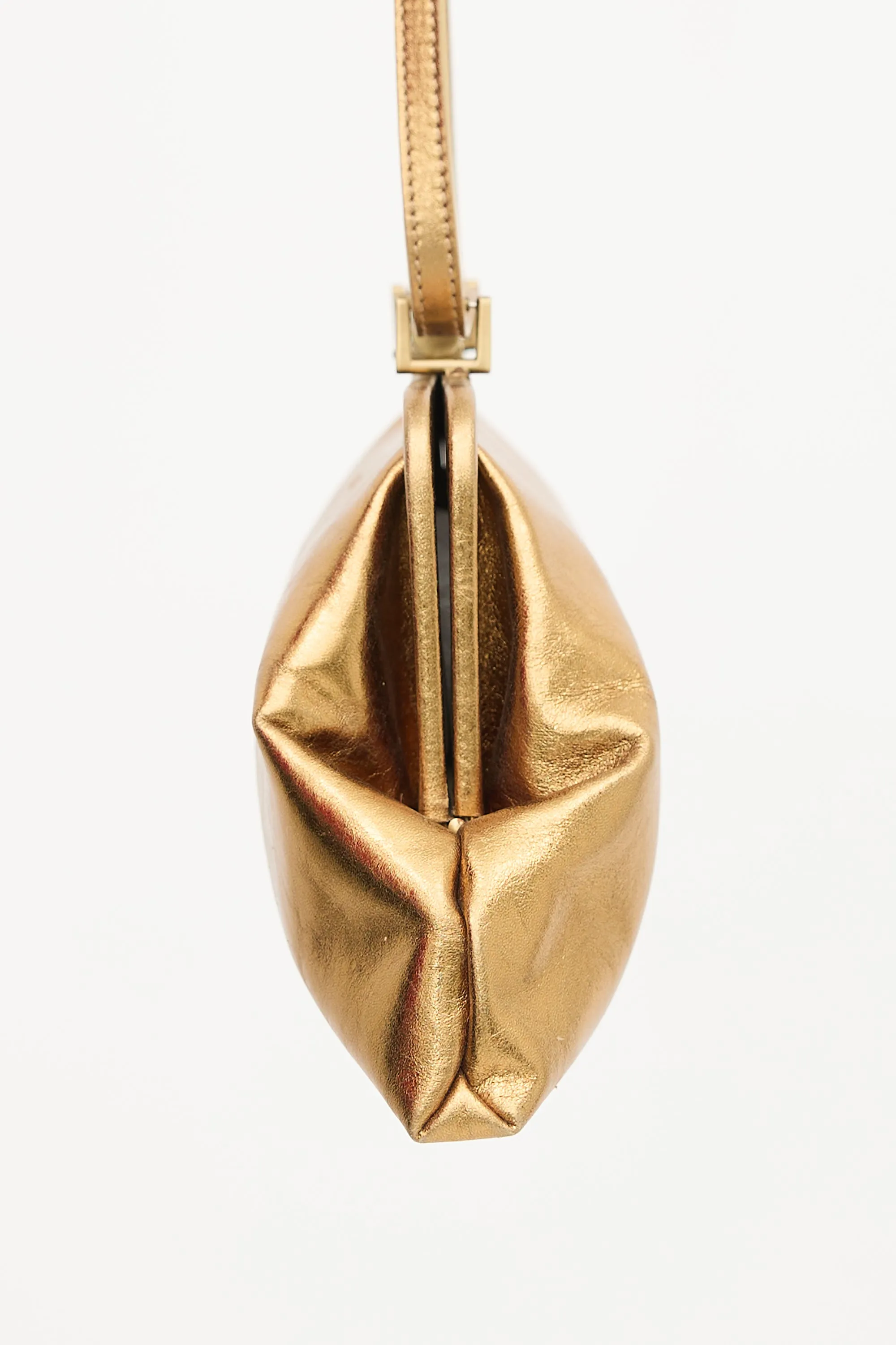 Metallic Leather Clutch Bag sold by VSP Consignment product image thumbnail 4