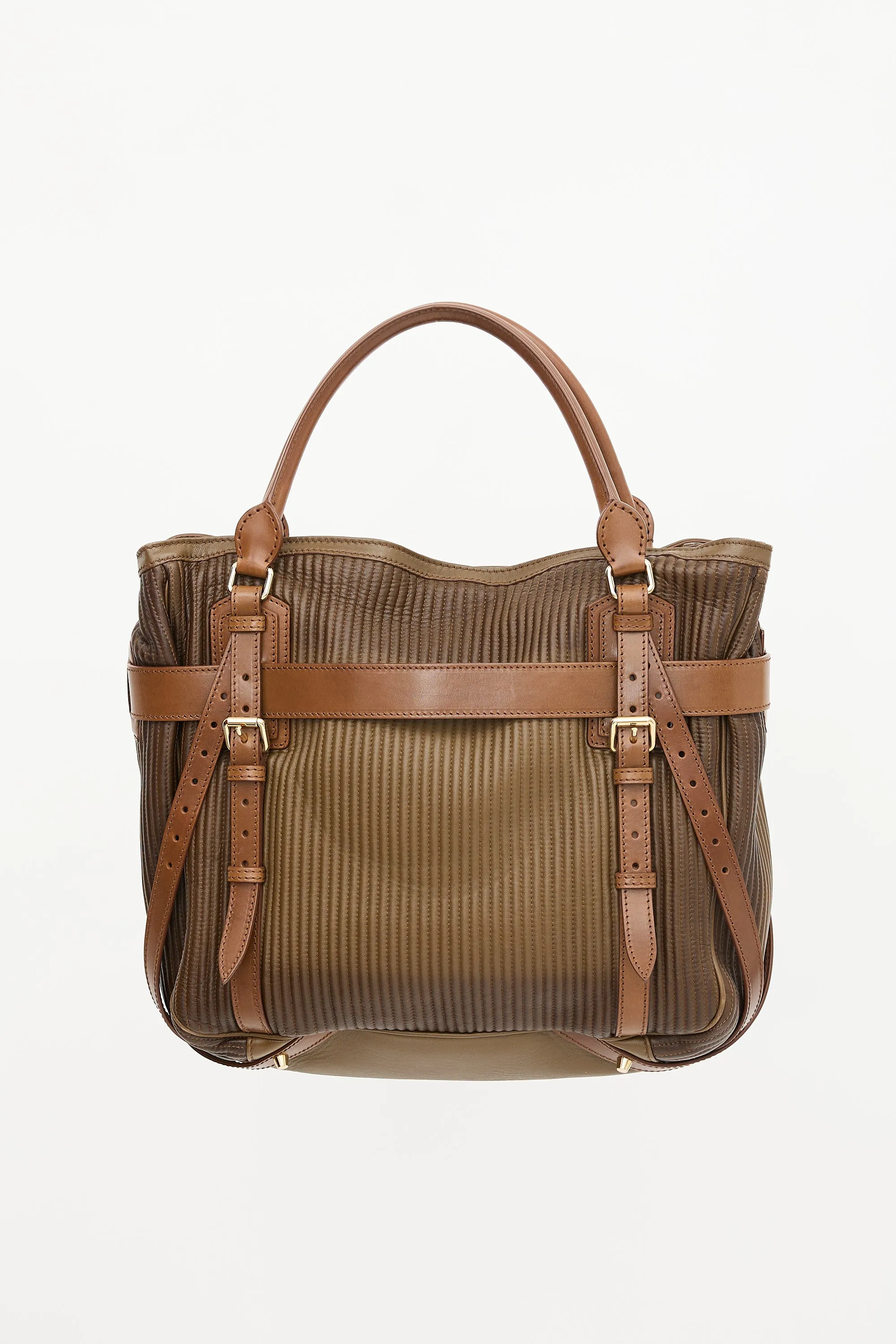 Quilted Leather Bridle Wilton Tote Bag sold by VSP Consignment product image thumbnail 2