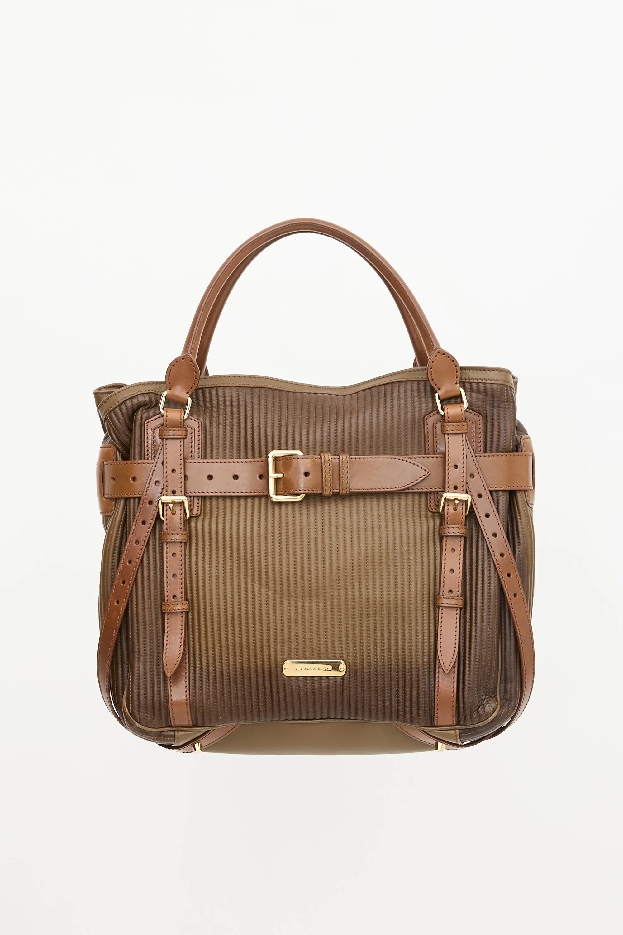 Quilted Leather Bridle Wilton Tote Bag sold by VSP Consignment