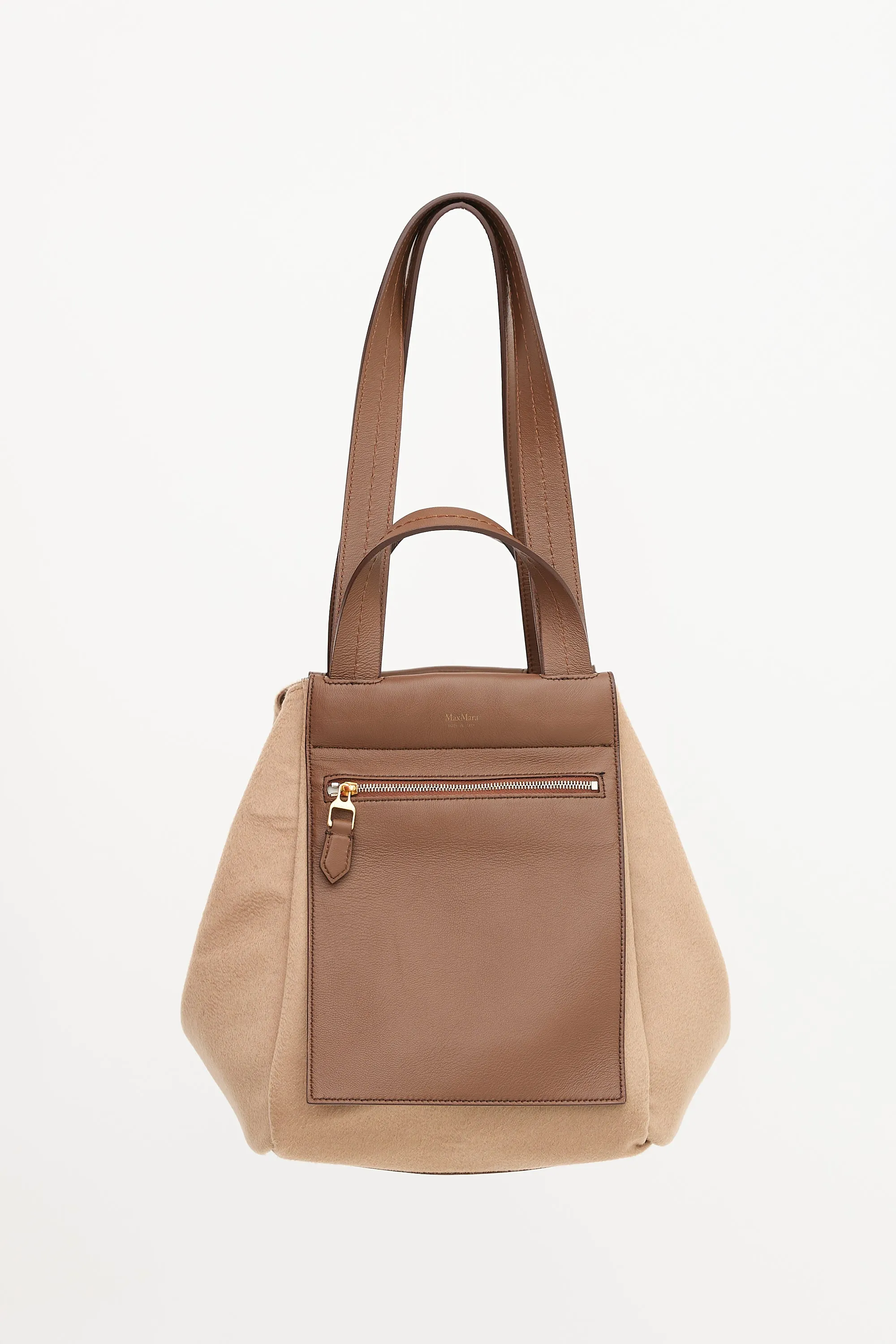 Leather & Cashmere Anit Reversible Bag sold by VSP Consignment product image thumbnail 2