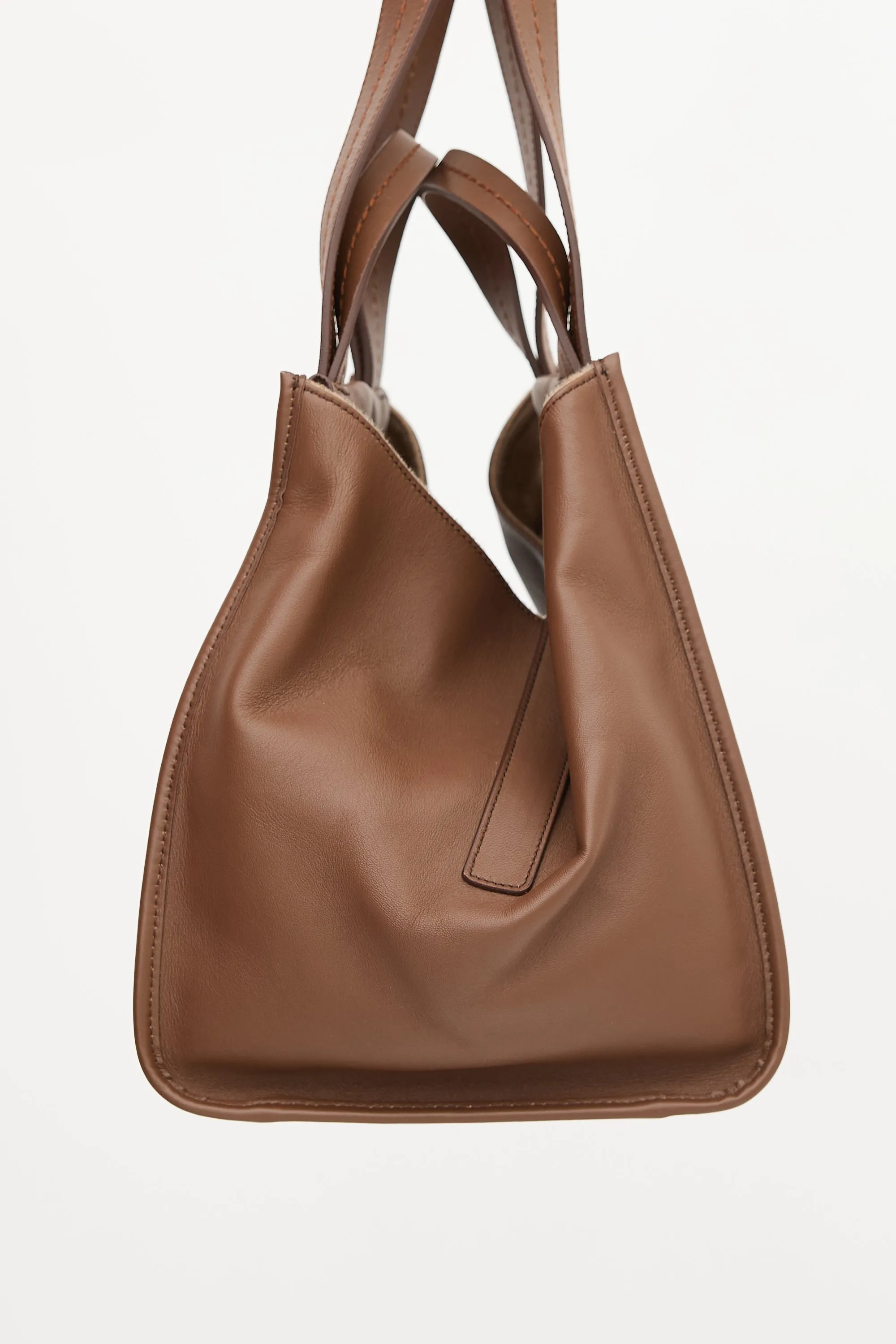 Leather & Cashmere Anit Reversible Bag sold by VSP Consignment product image thumbnail 3