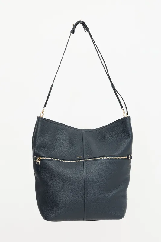 Leather Convertible Shoulder Bag made by MaxMara