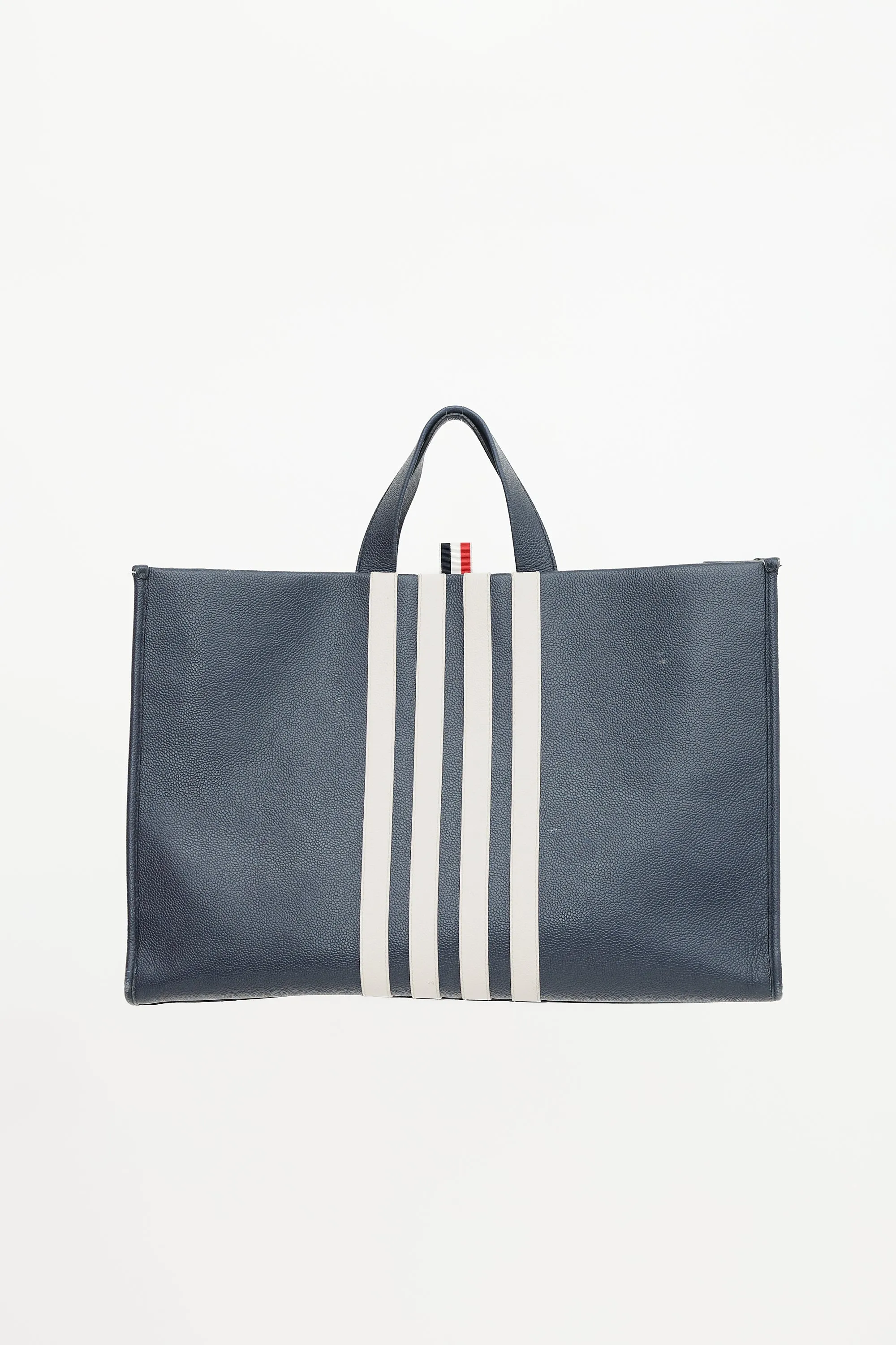 Leather Four Bar Squared Tote sold by VSP Consignment