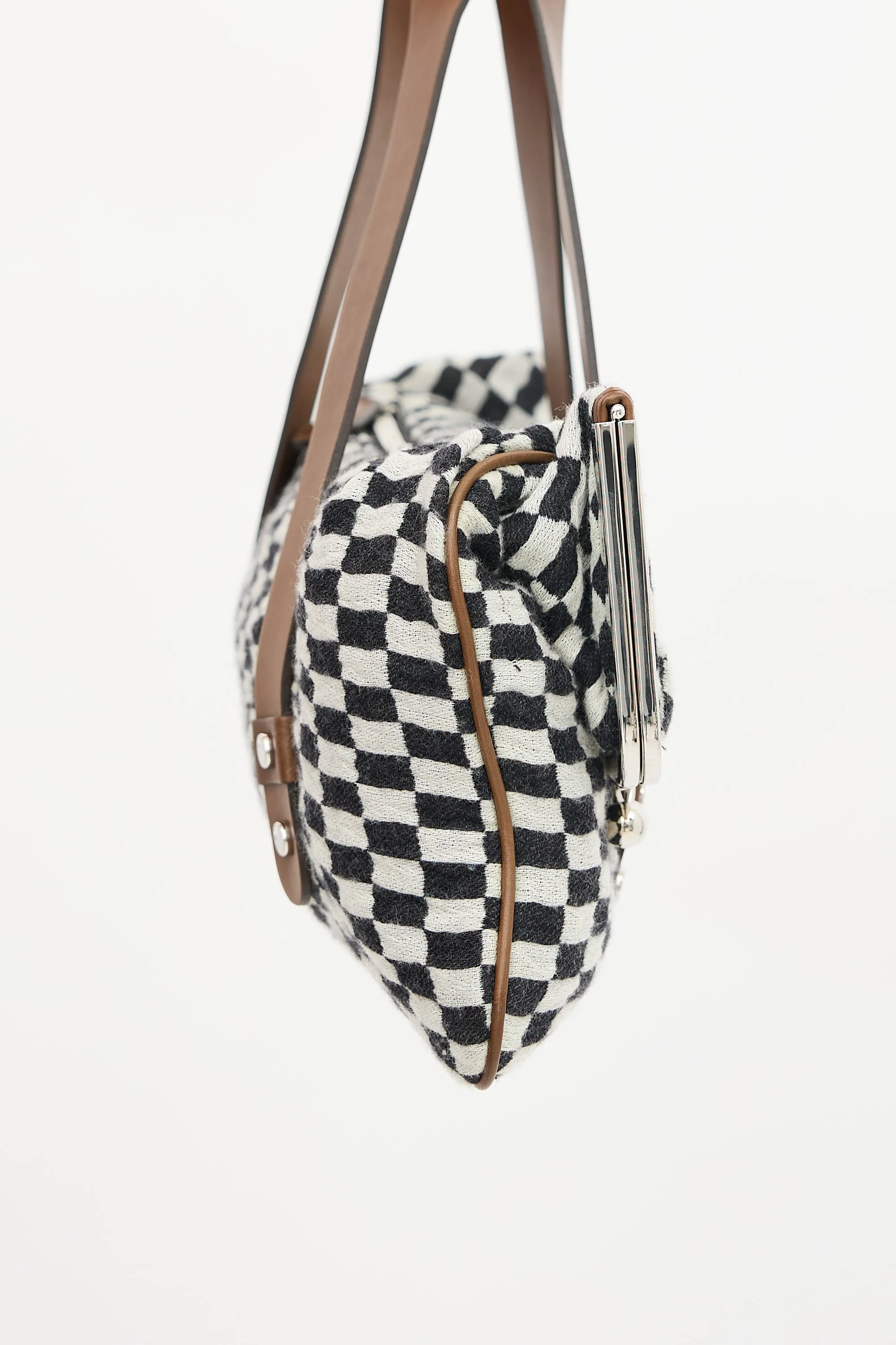 FW 2009 Checker Folded Shoulder Bag sold by VSP Consignment product image thumbnail 3
