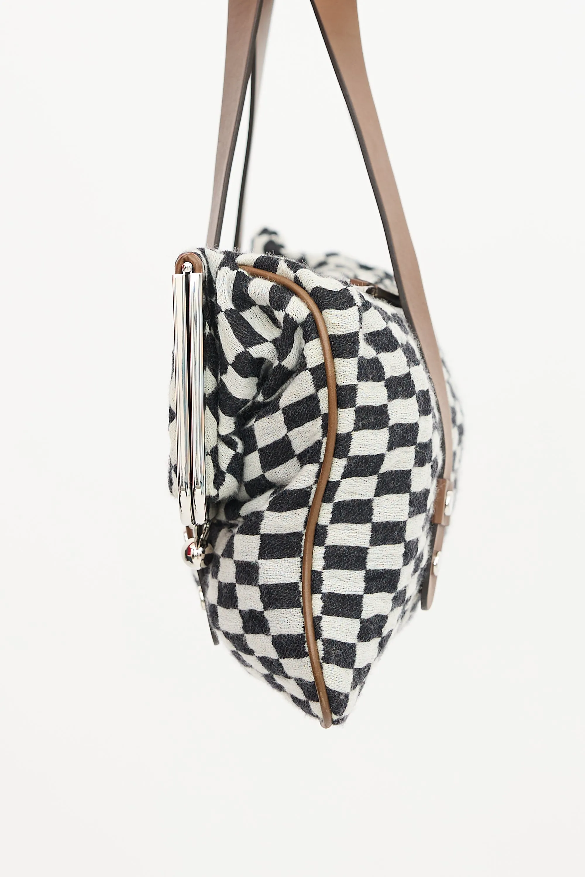 FW 2009 Checker Folded Shoulder Bag sold by VSP Consignment product image thumbnail 4