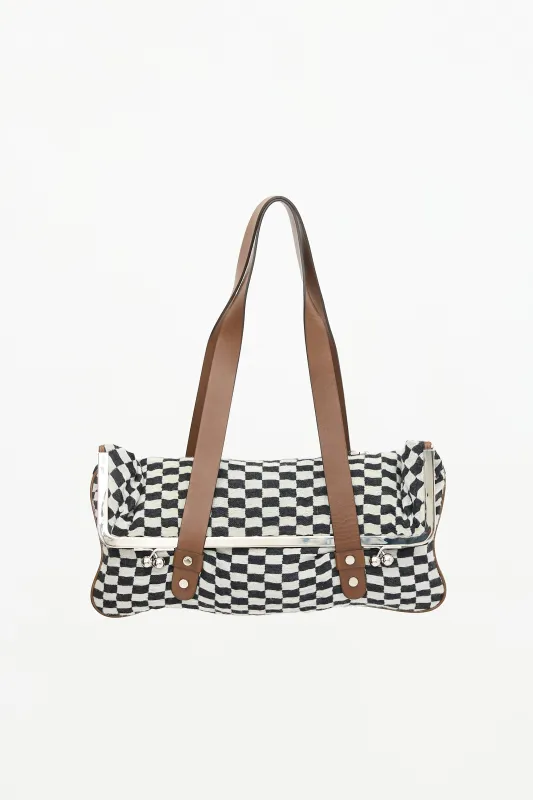 FW 2009 Checker Folded Shoulder Bag made by Marni