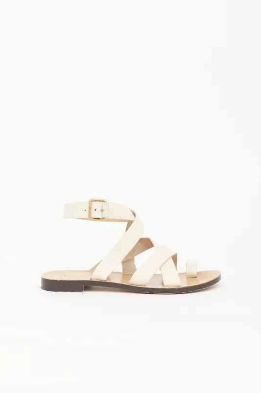 Leather Sun Sandal made by Dior