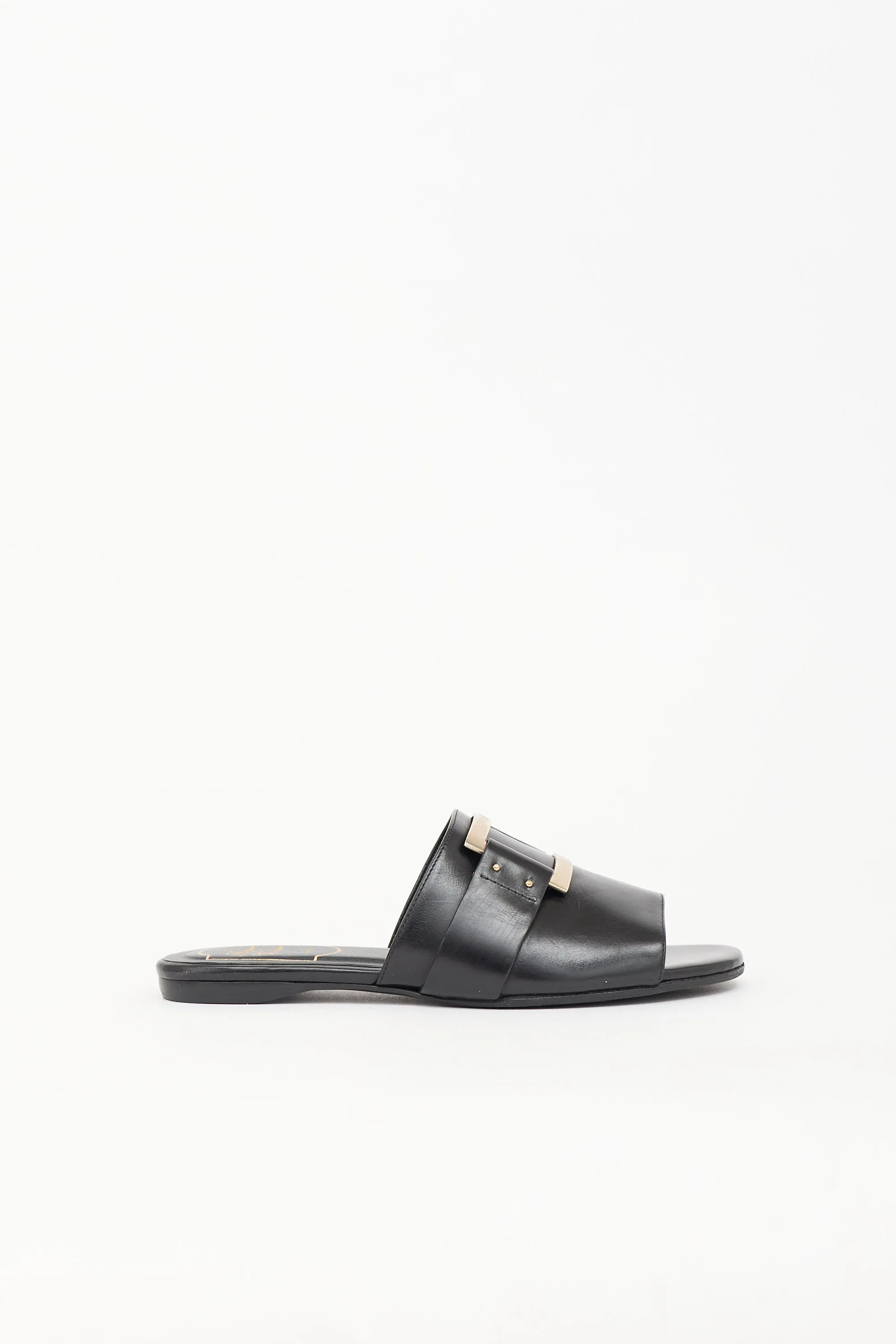 Leather Buckle Slide sold by VSP Consignment