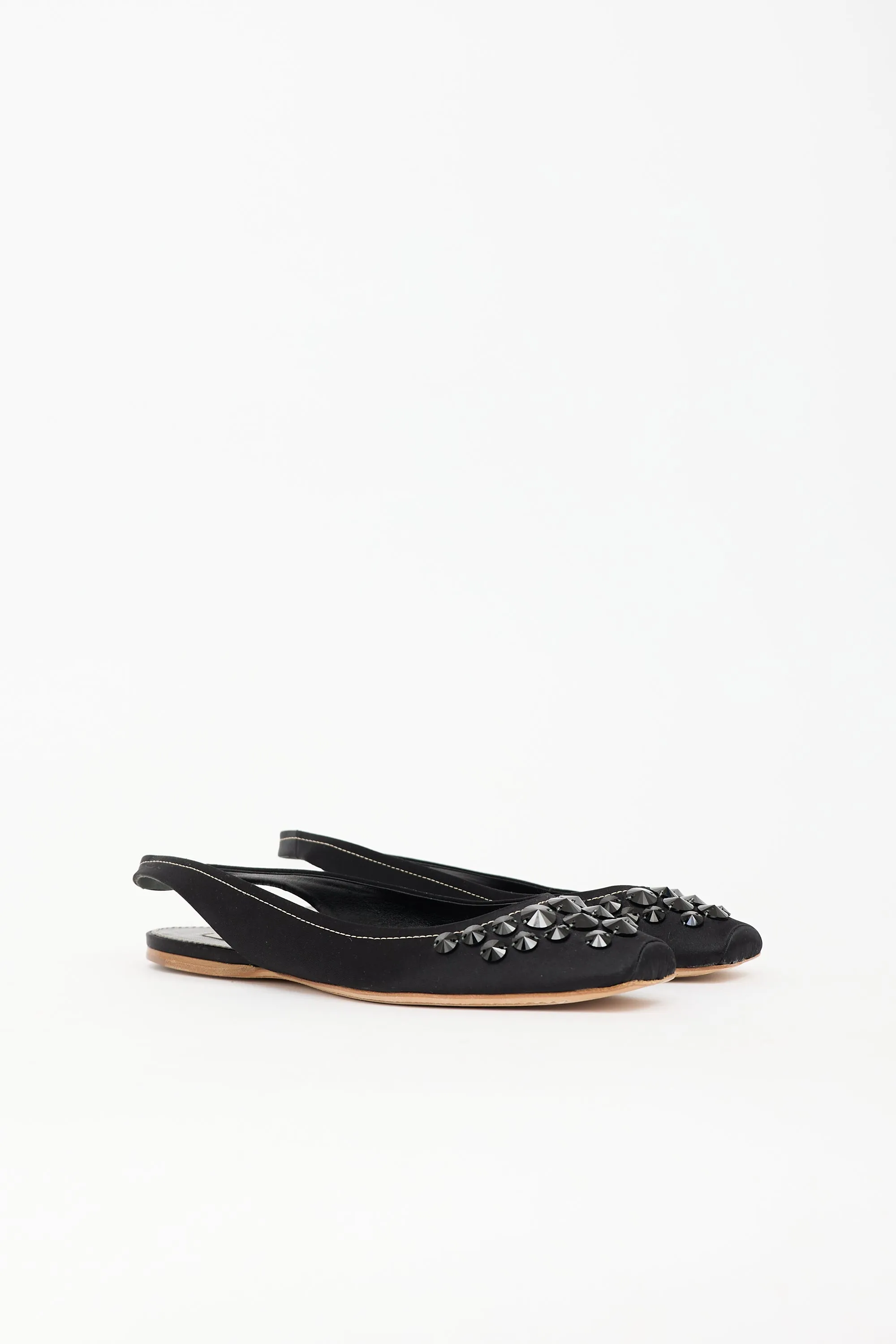 Satin Slingback Flat sold by VSP Consignment product image thumbnail 3