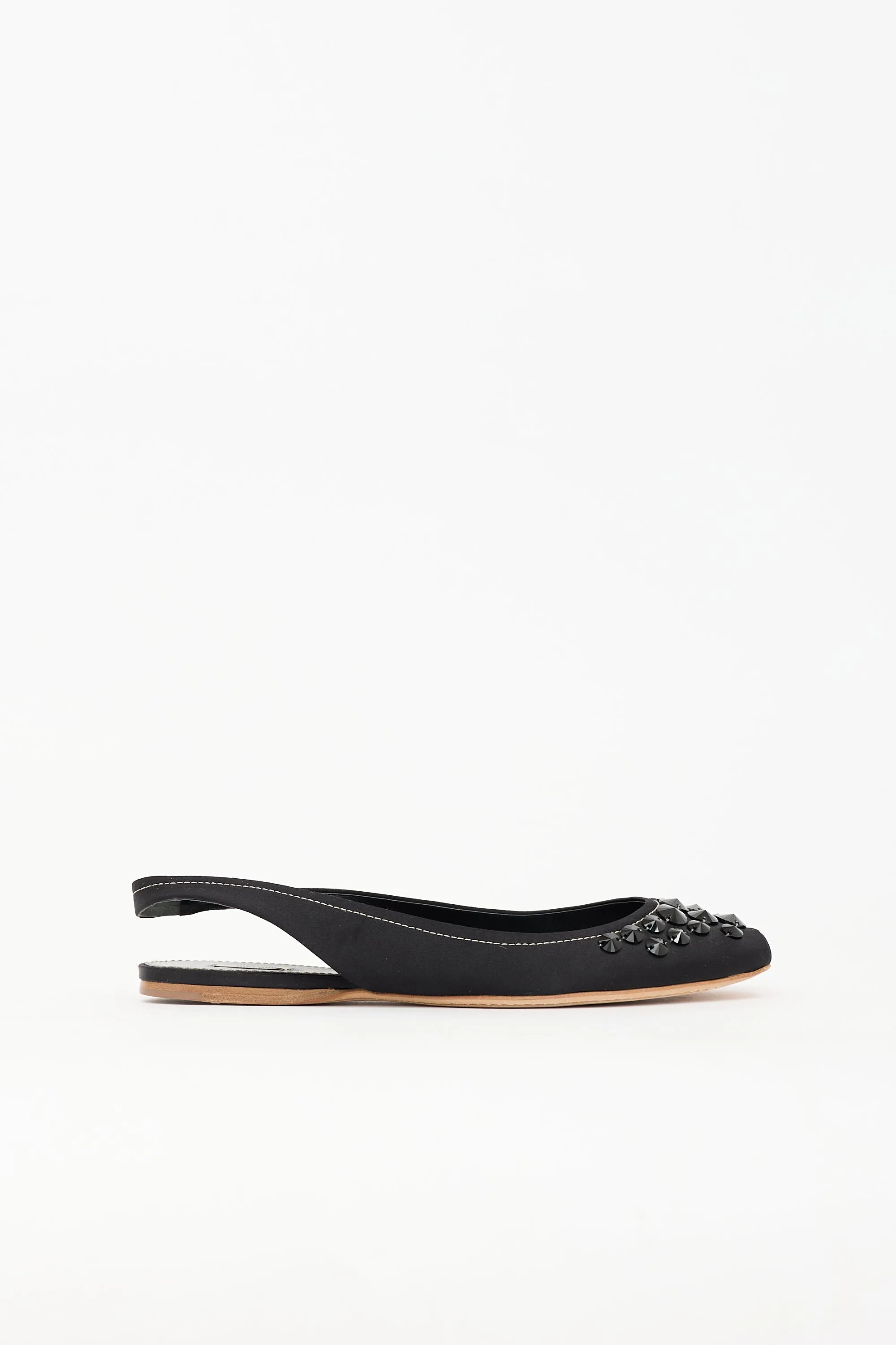 Satin Slingback Flat sold by VSP Consignment