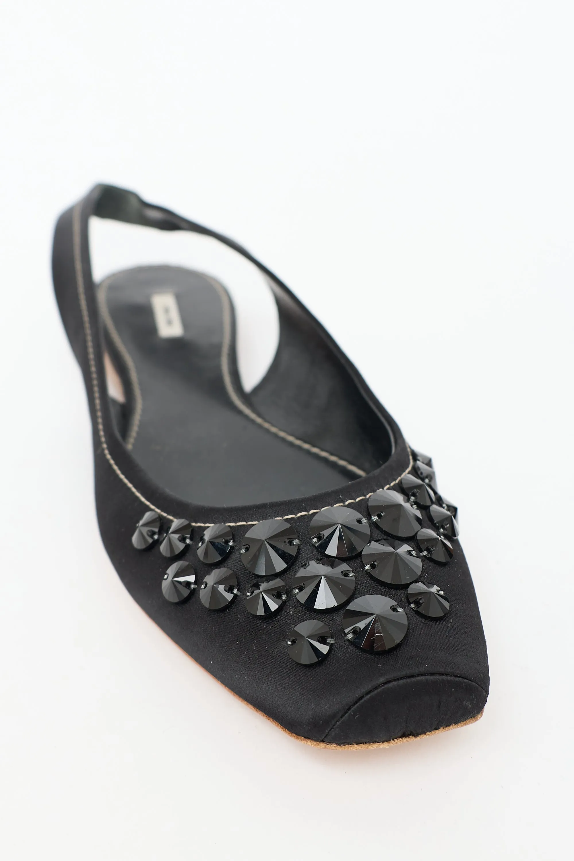 Satin Slingback Flat sold by VSP Consignment product image thumbnail 5