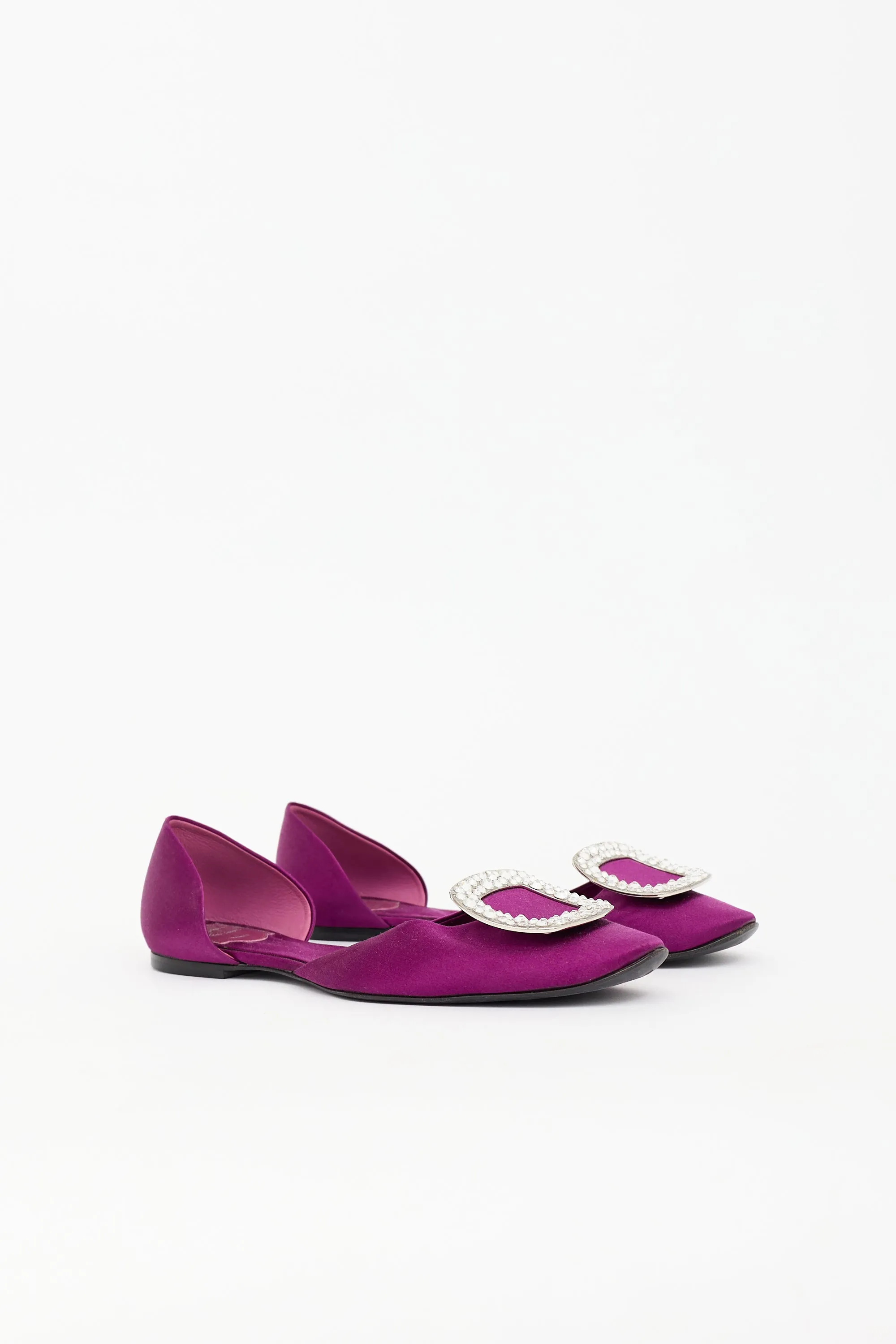 Satin Buckle D'Orsay Flat sold by VSP Consignment product image thumbnail 3