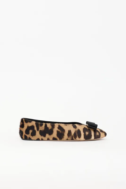 Printed Vara Bow Flat made by Salvatore Ferragamo