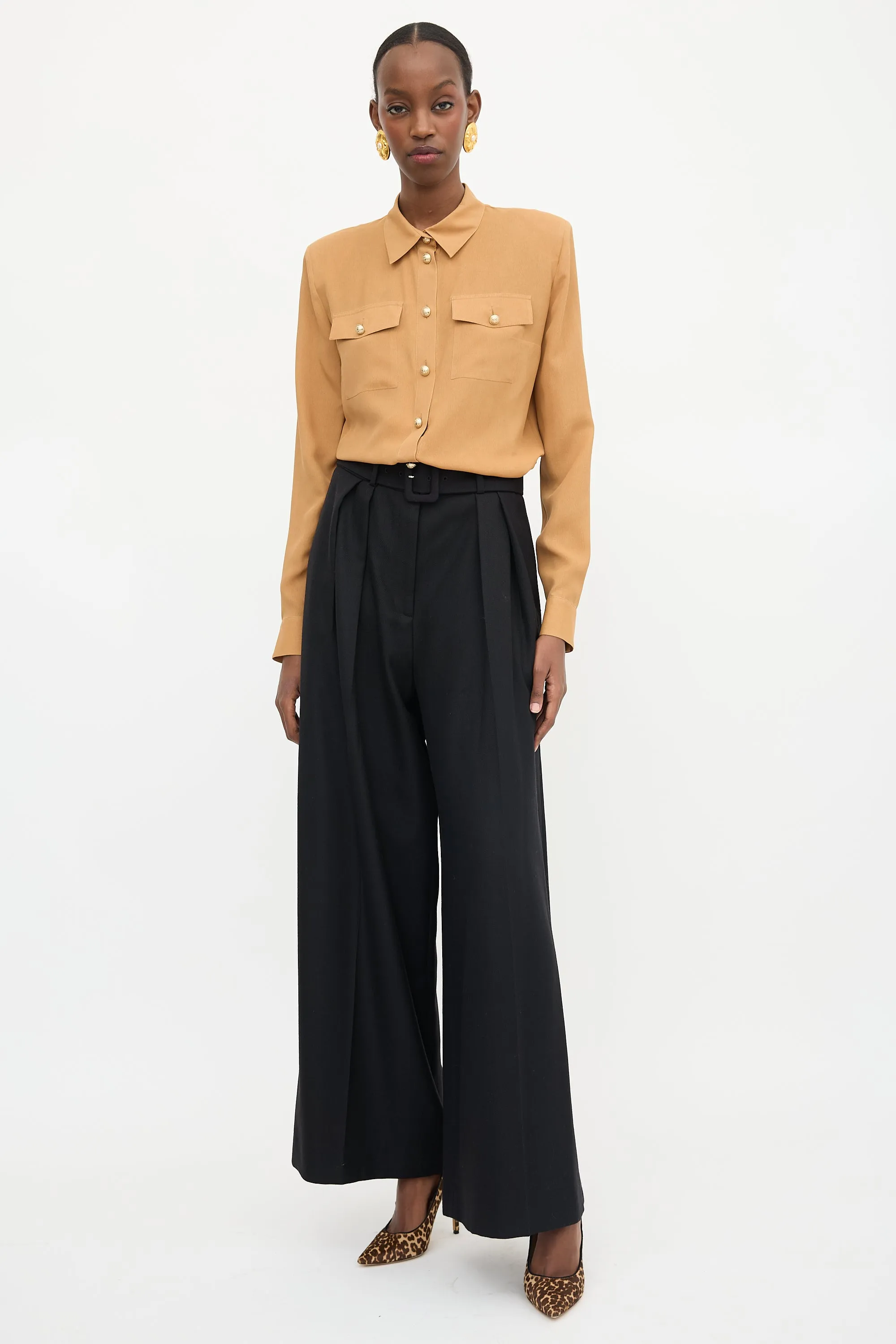 Silk Button Up Shirt sold by VSP Consignment product image thumbnail 4