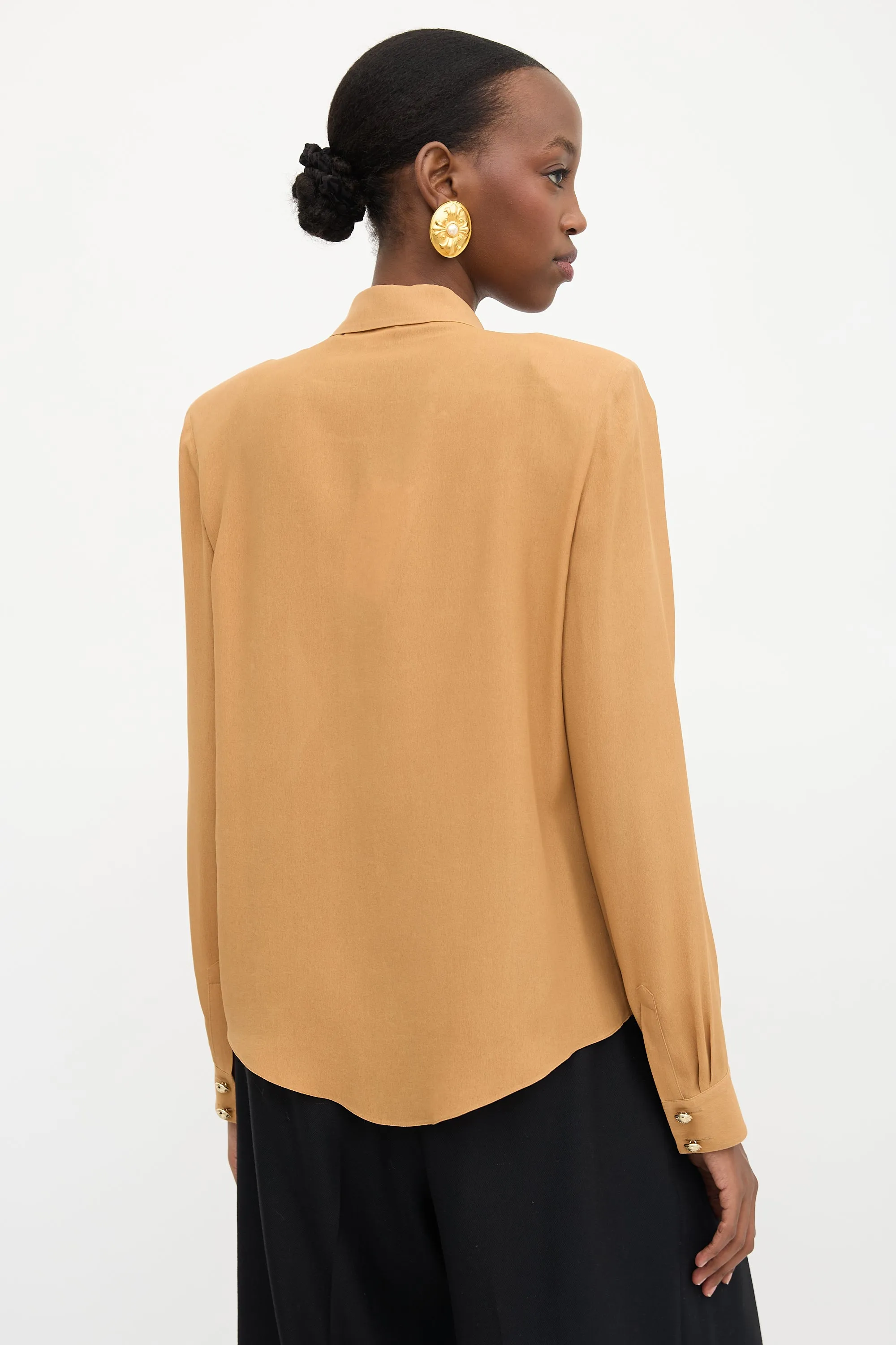 Silk Button Up Shirt sold by VSP Consignment product image thumbnail 3