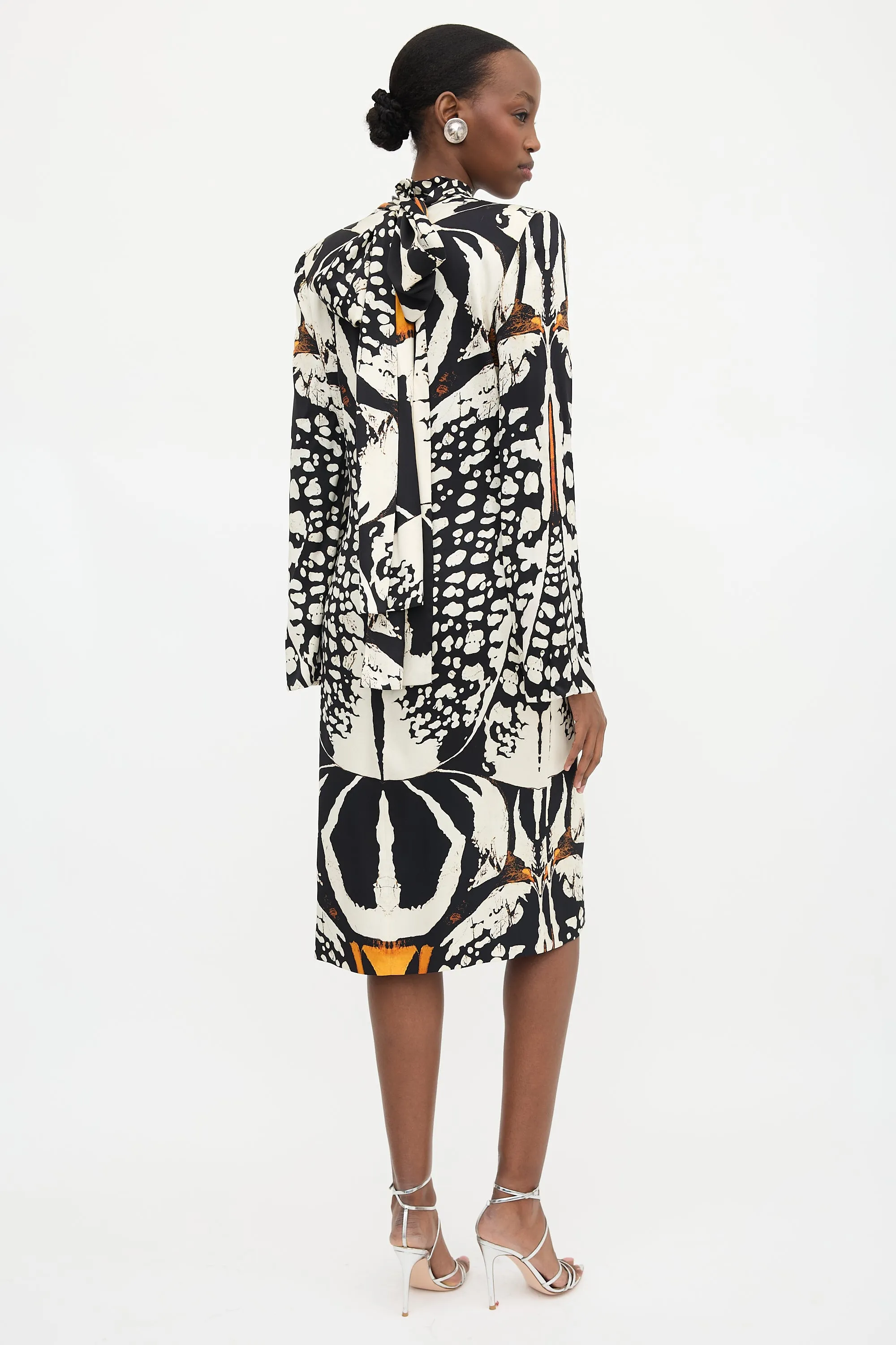 FW 2018 Silk Satin Printed Dress sold by VSP Consignment product image thumbnail 4