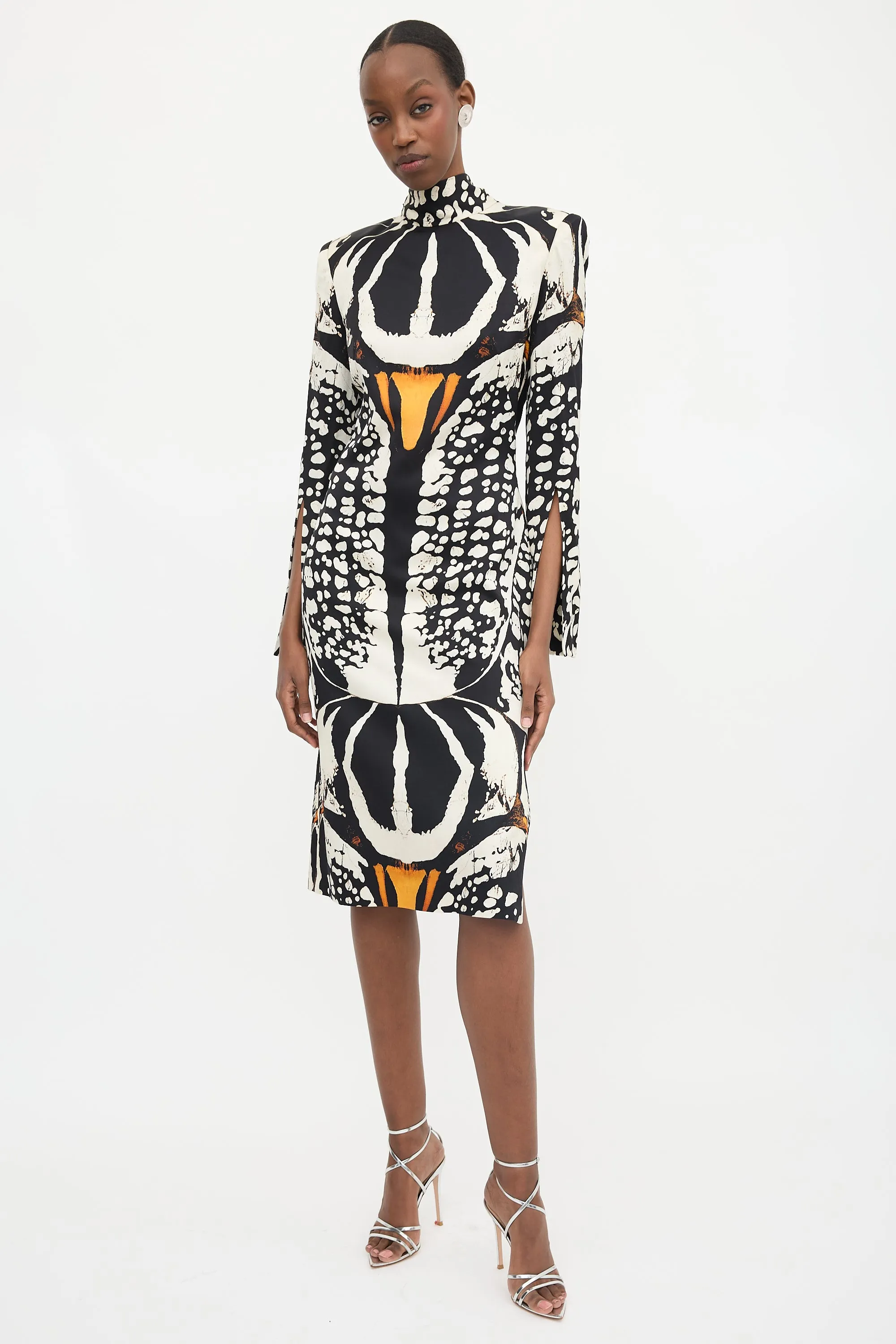 FW 2018 Silk Satin Printed Dress sold by VSP Consignment product image thumbnail 3