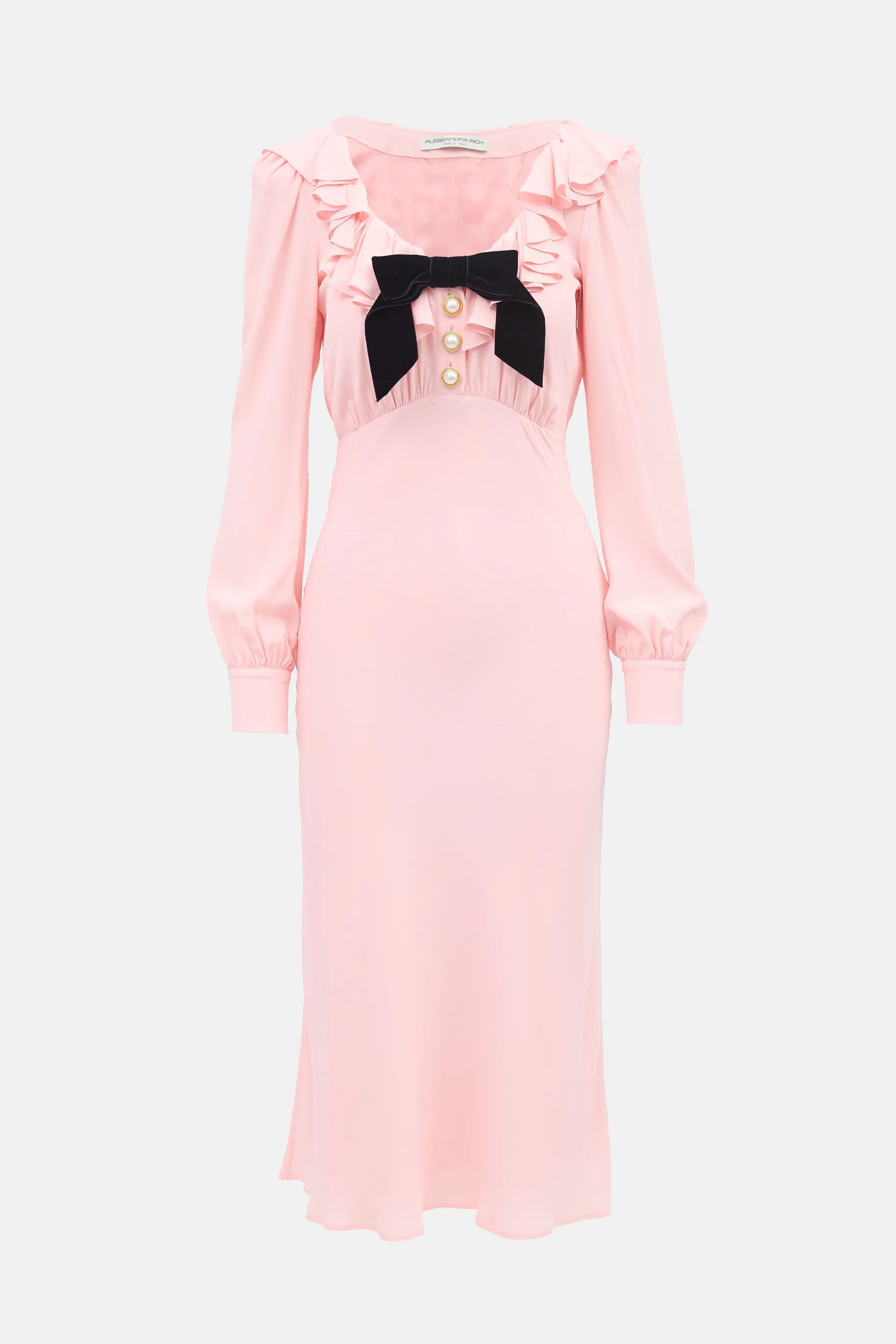 Silk Ruffled Dress sold by VSP Consignment