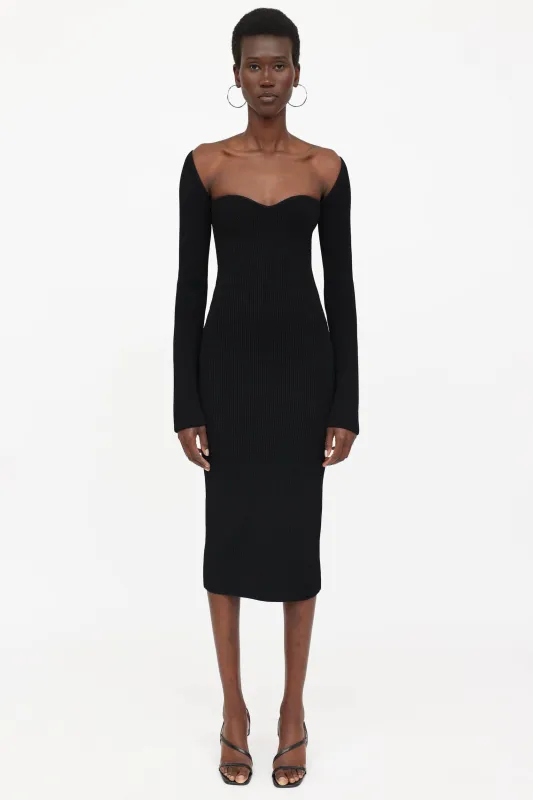 Ribbed Knit Beth Dress made by KHAITE