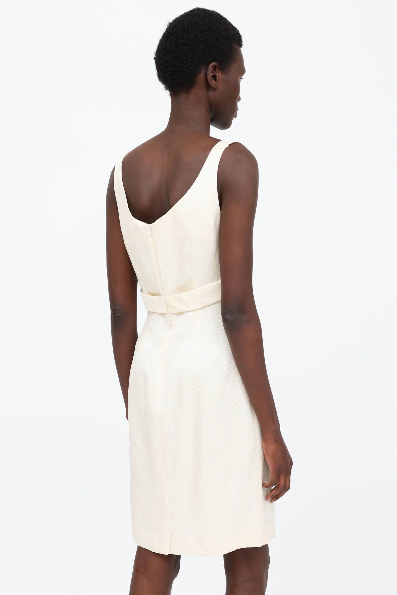 FW 2005 Brocade Sleeveless Dress sold by VSP Consignment product image thumbnail 4