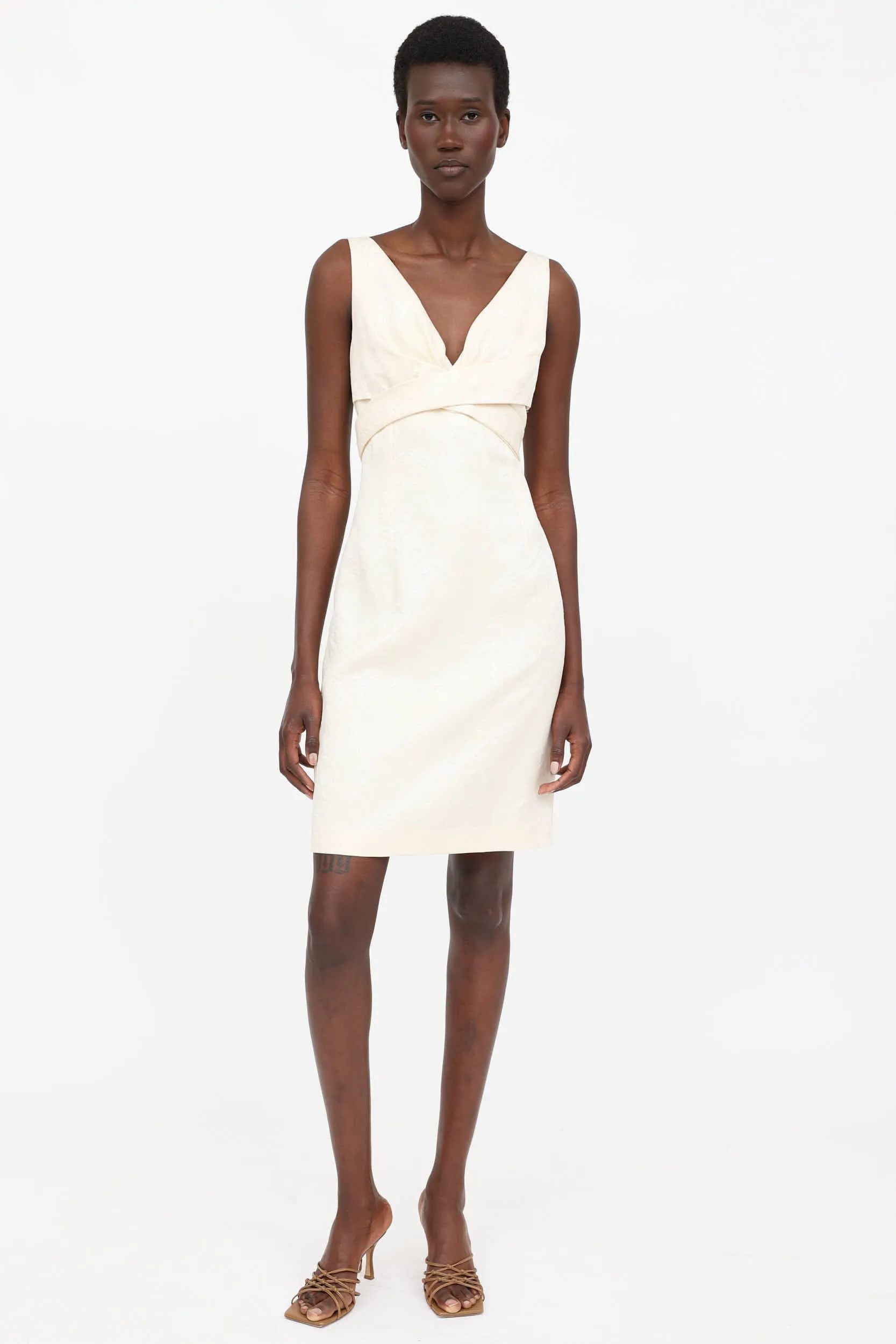 FW 2005 Brocade Sleeveless Dress sold by VSP Consignment product image thumbnail 5