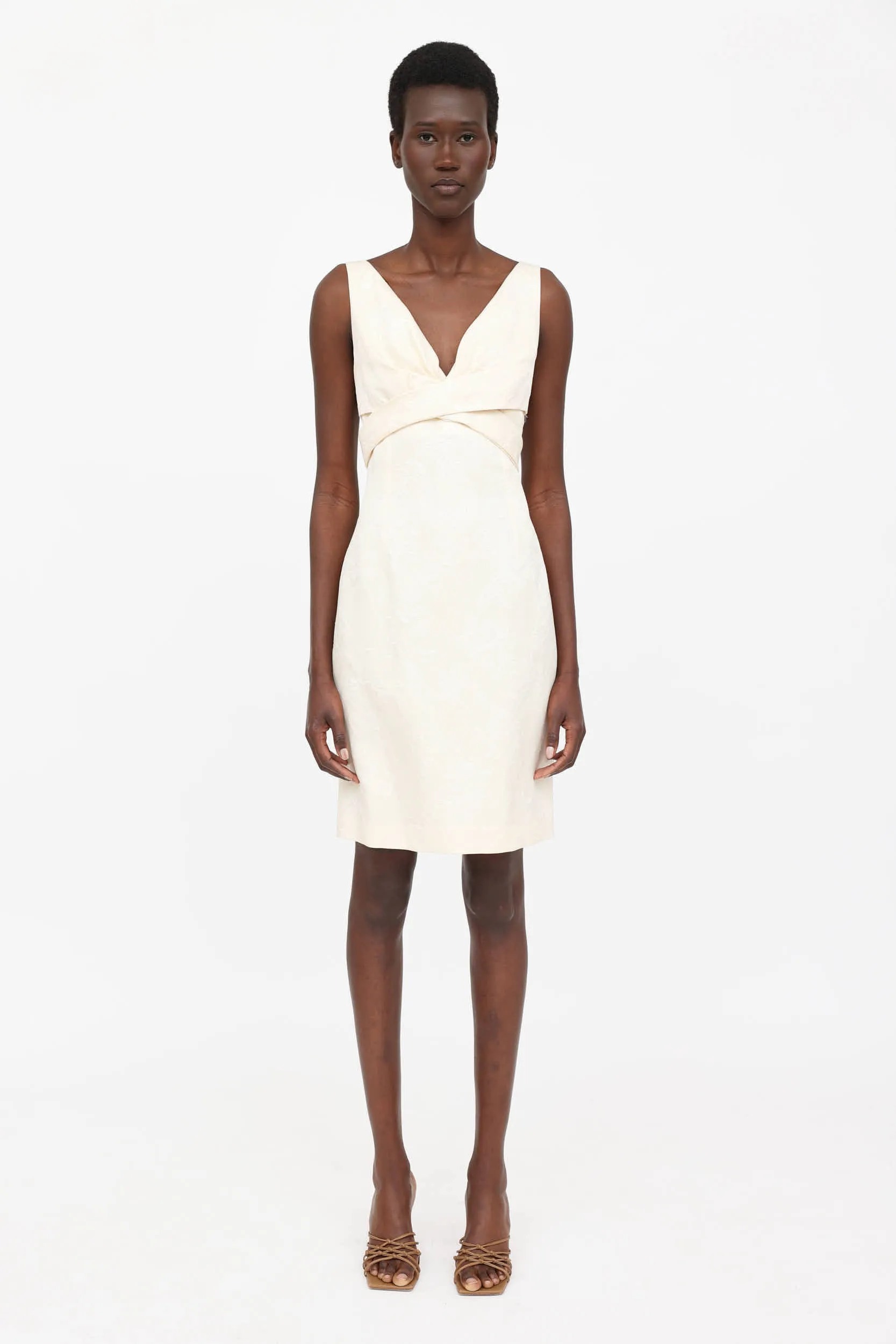 FW 2005 Brocade Sleeveless Dress sold by VSP Consignment