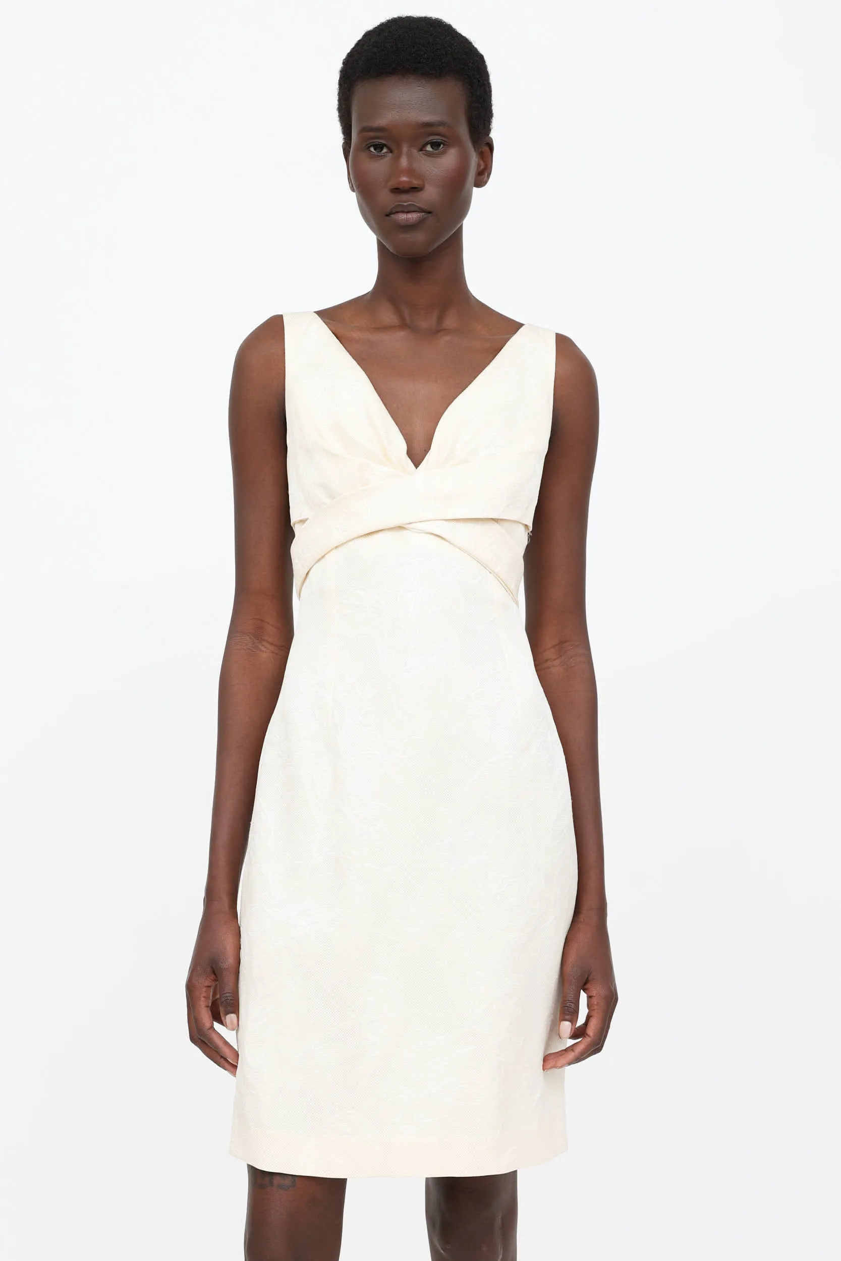 FW 2005 Brocade Sleeveless Dress sold by VSP Consignment product image thumbnail 2