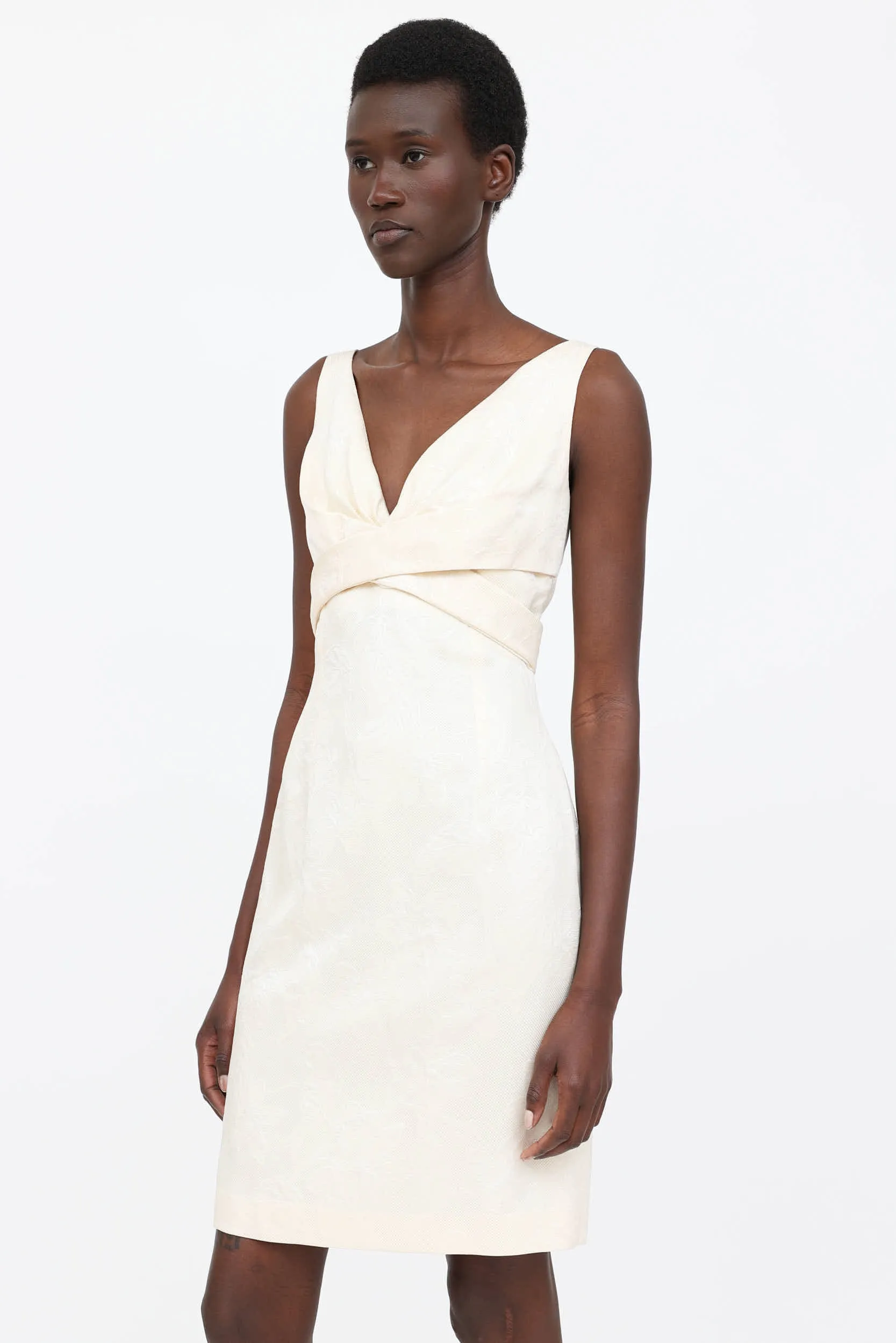 FW 2005 Brocade Sleeveless Dress sold by VSP Consignment product image thumbnail 3