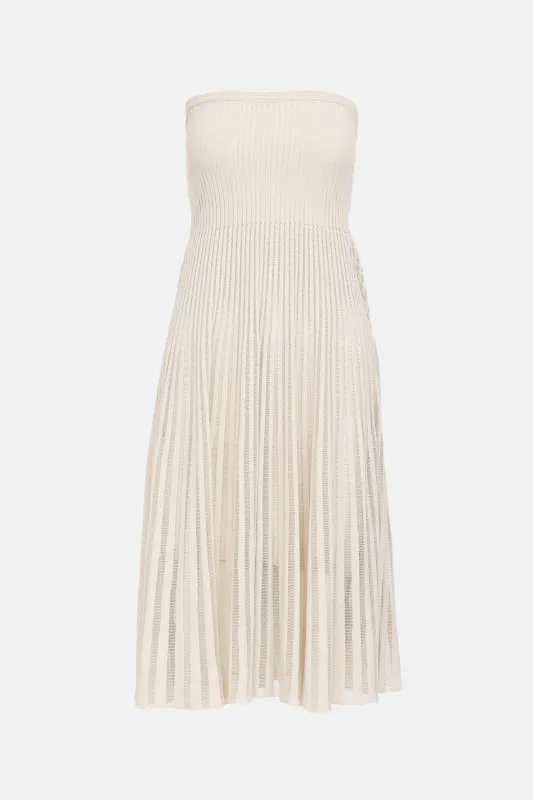 Shimmer Knit Strapless Dress made by Fendi
