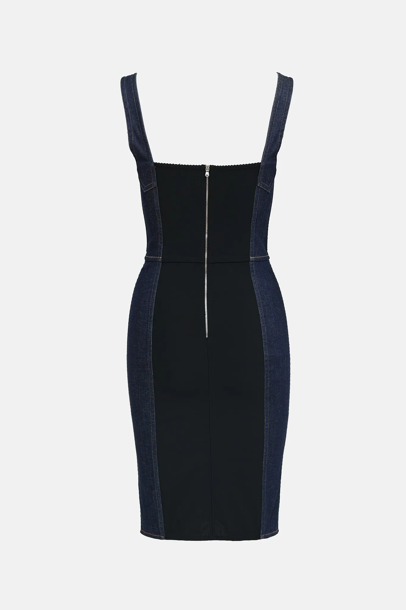 Denim Paneled Midi Dress sold by VSP Consignment product image thumbnail 2