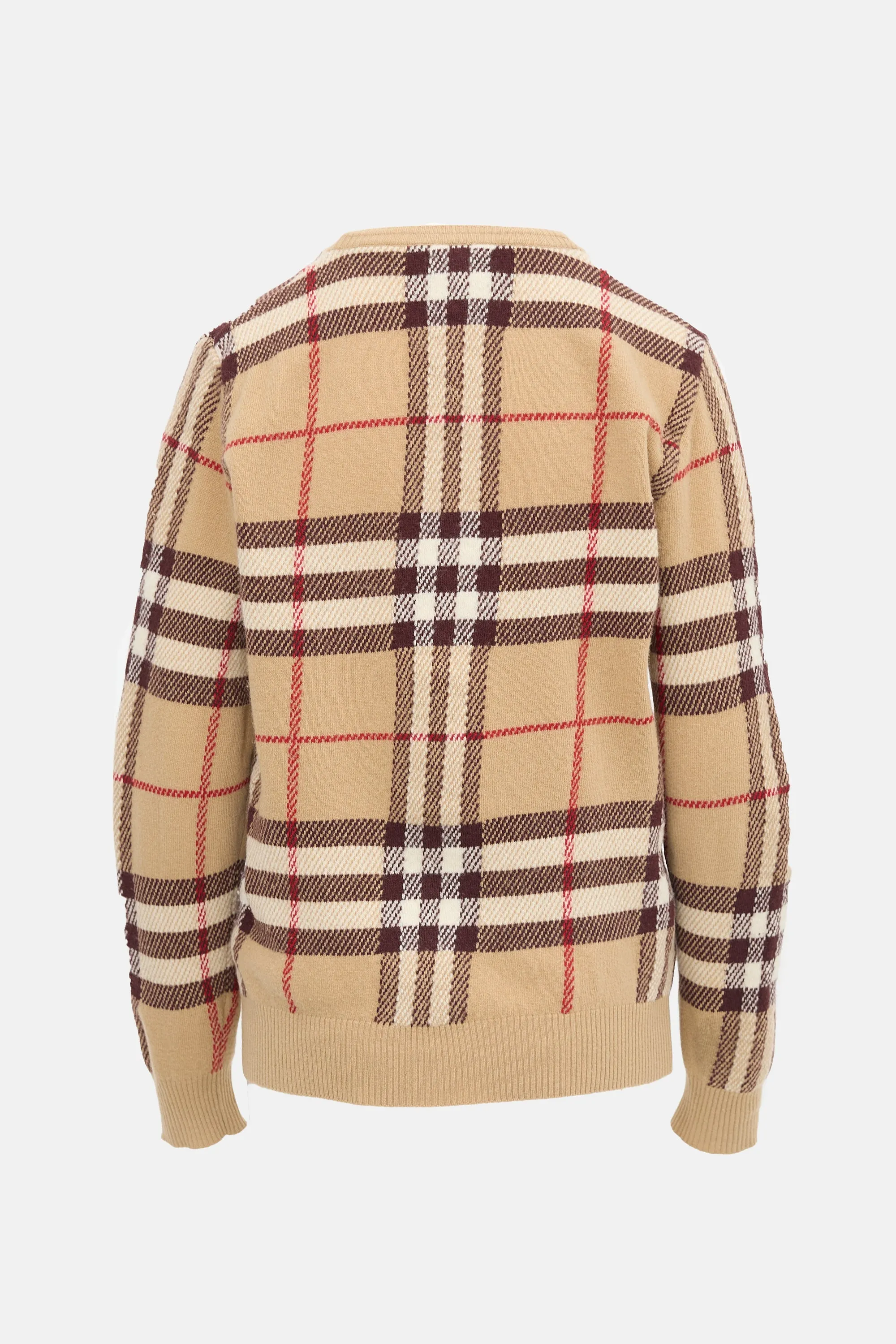 Wool Check V-Neck Sweater sold by VSP Consignment product image thumbnail 2