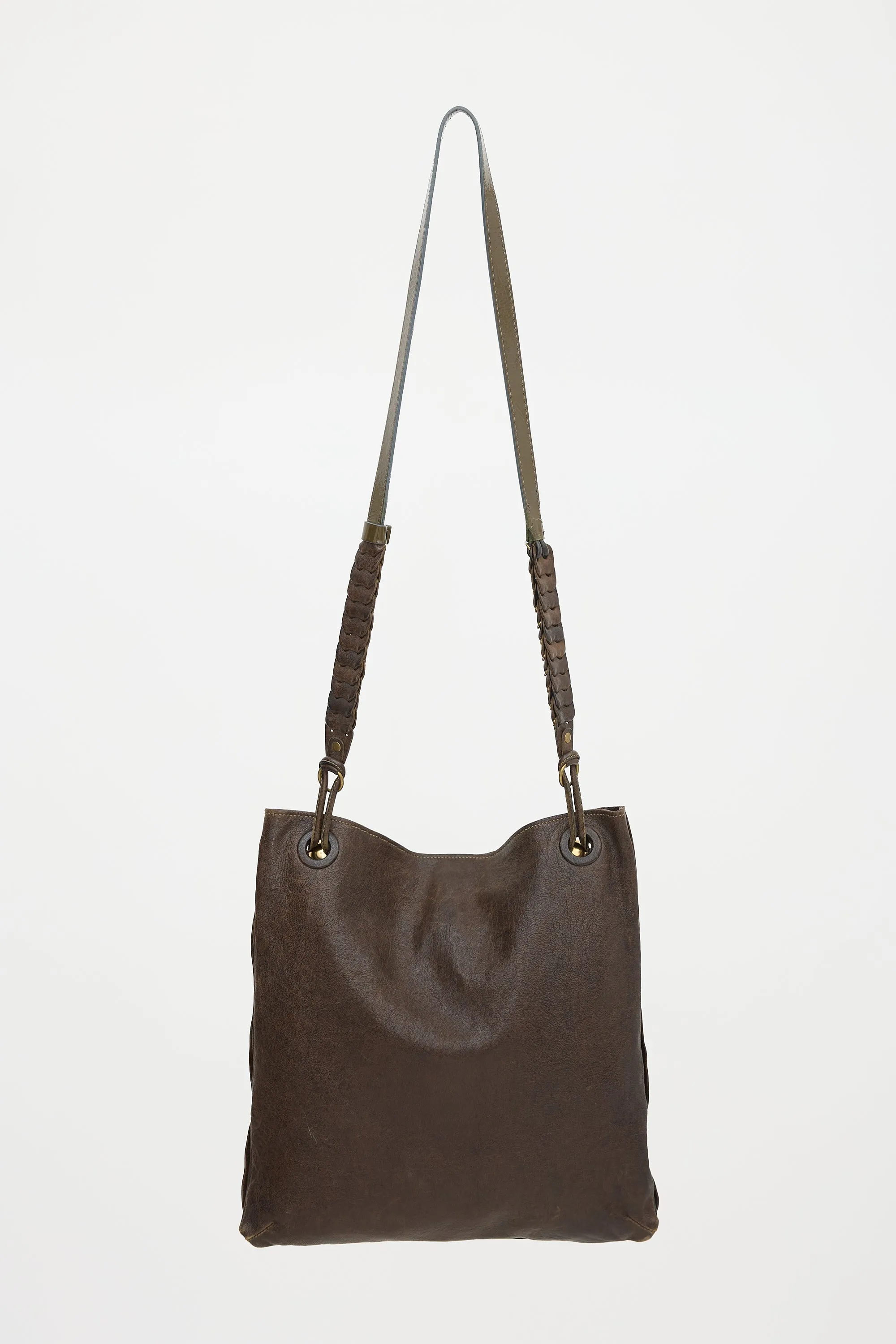 2008 Leather Messenger Bag sold by VSP Consignment product image thumbnail 2