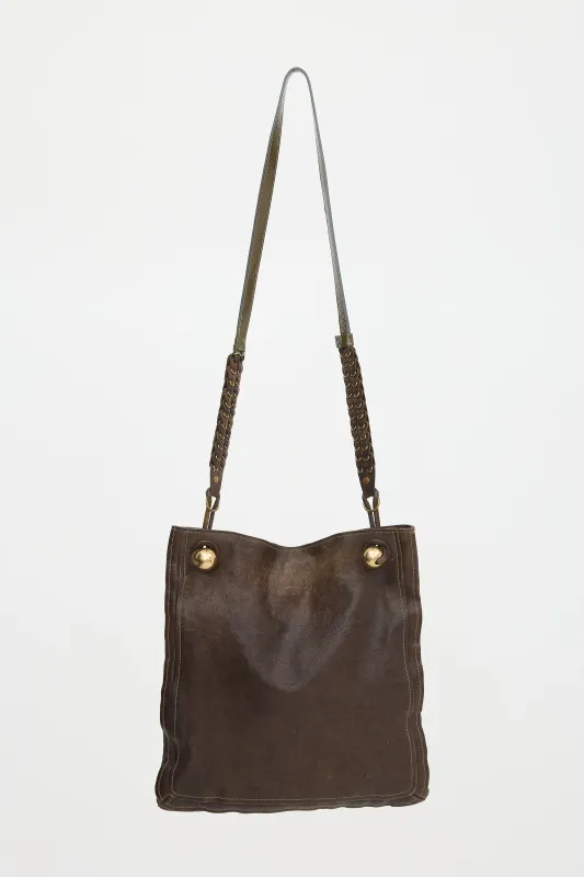 2008 Leather Messenger Bag made by Chloe