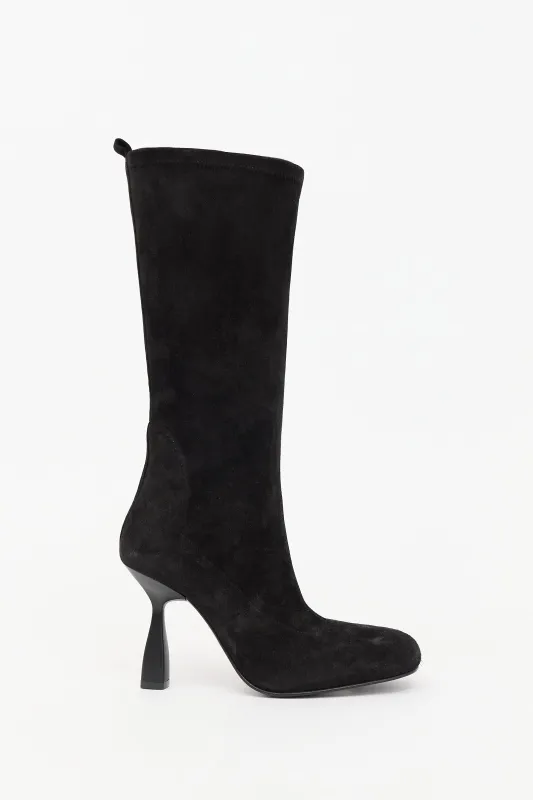 Suede Halo Boot made by Hermes