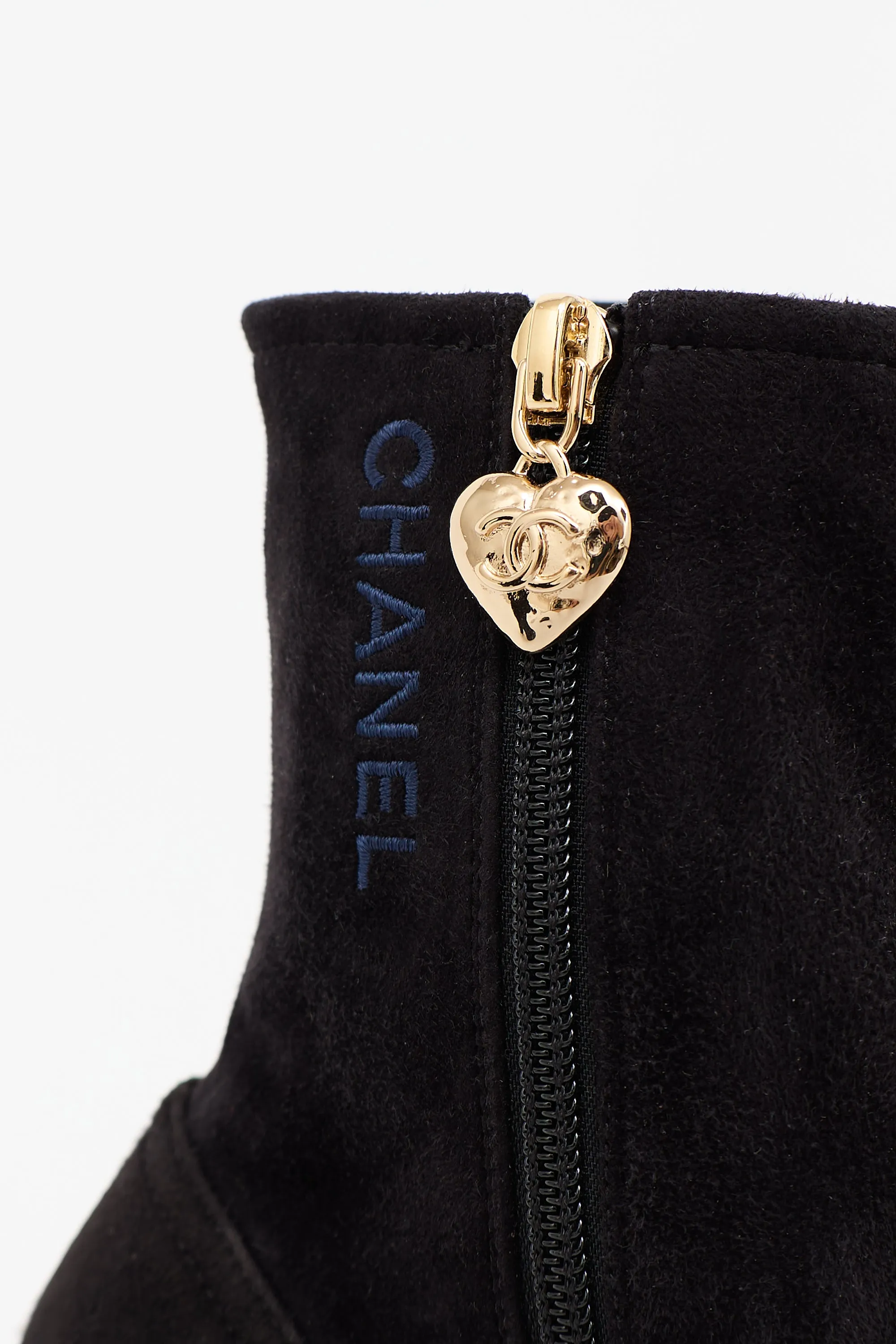 Suede Logo Ankle Boot sold by VSP Consignment product image thumbnail 5