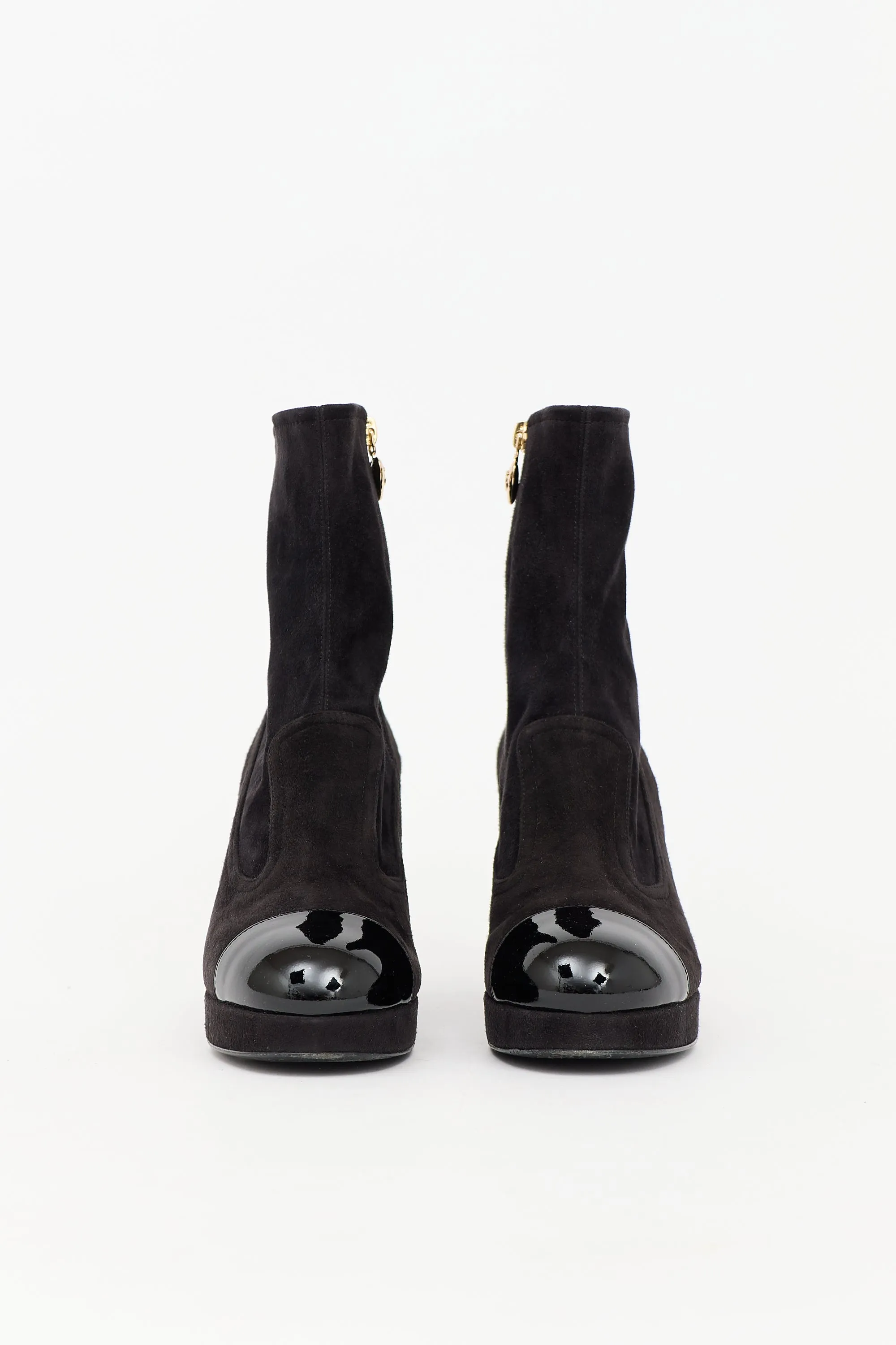 Suede Logo Ankle Boot sold by VSP Consignment product image thumbnail 3
