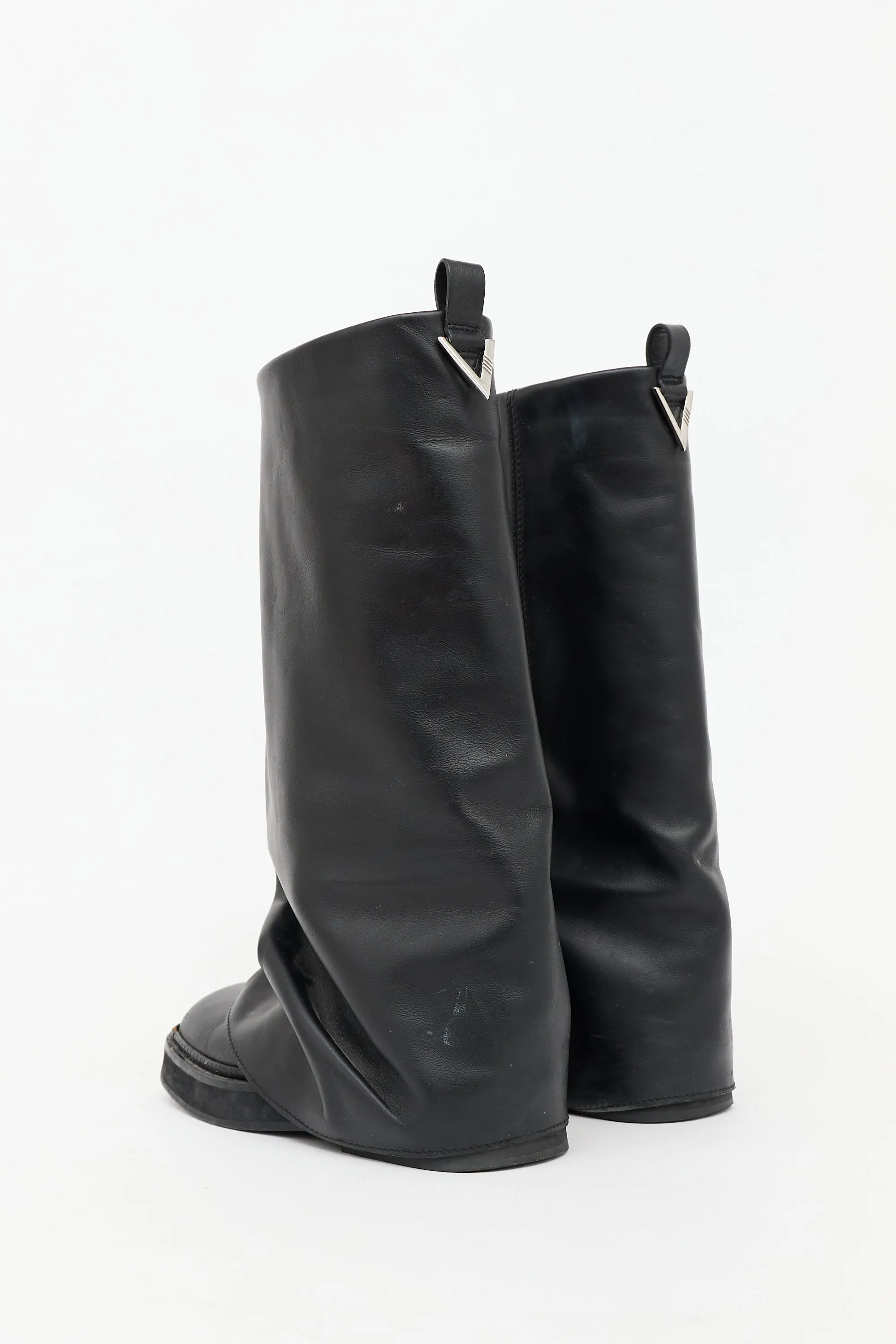 Leather Layered Robin Boot sold by VSP Consignment product image thumbnail 4